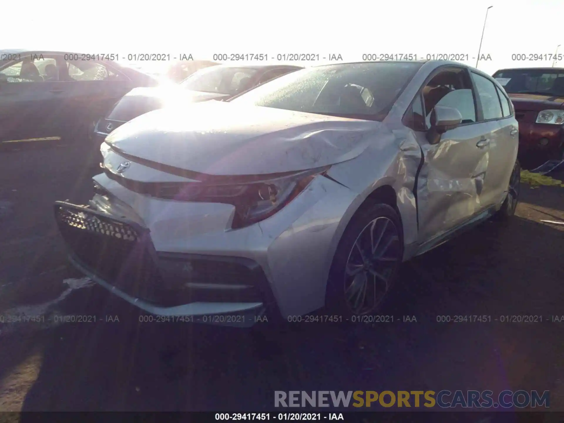 2 Photograph of a damaged car 5YFS4RCE9LP024154 TOYOTA COROLLA 2020