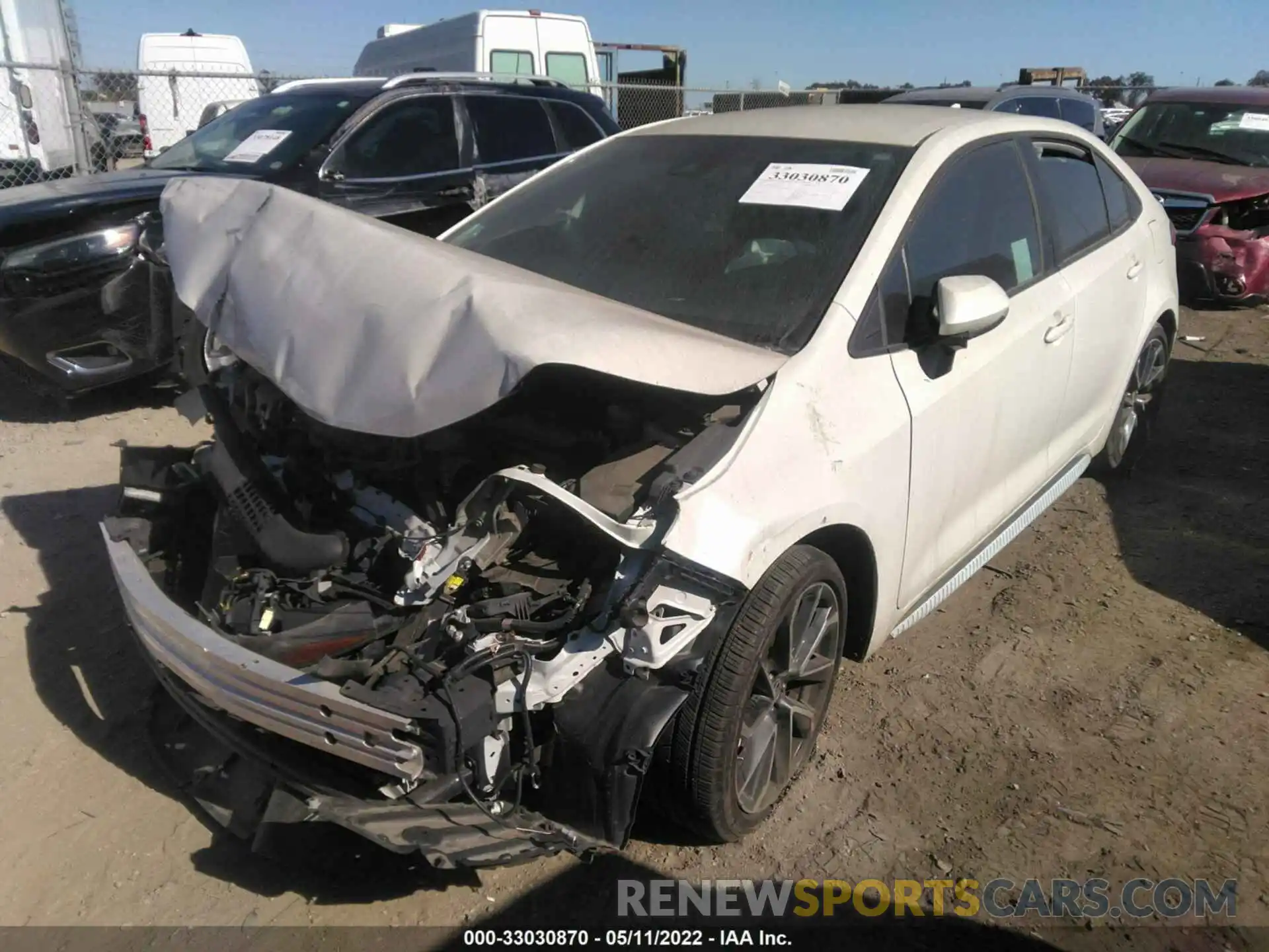 2 Photograph of a damaged car 5YFS4RCE9LP025613 TOYOTA COROLLA 2020