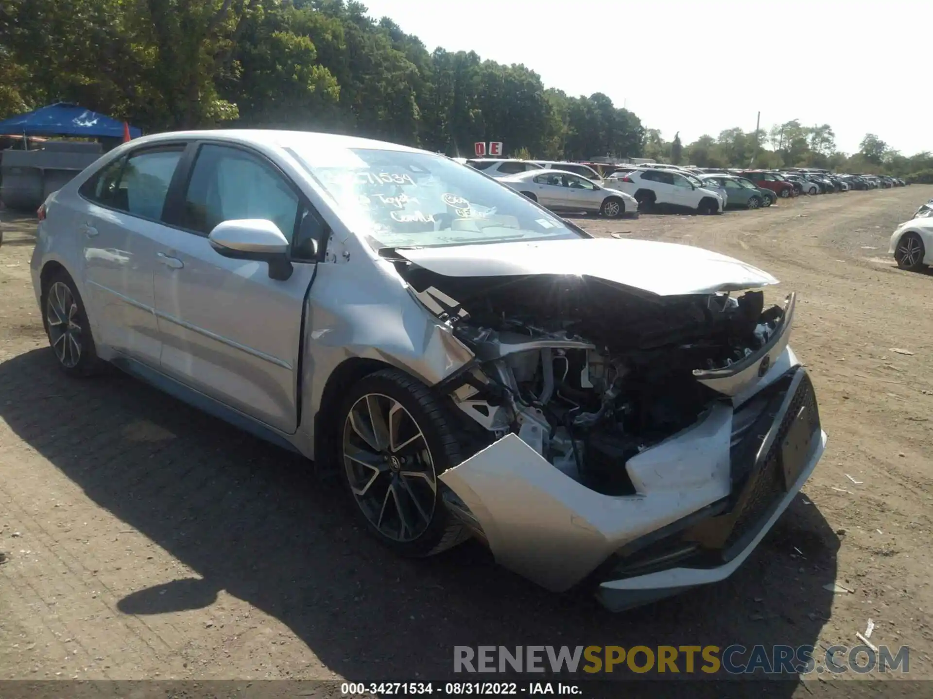 1 Photograph of a damaged car 5YFS4RCE9LP026860 TOYOTA COROLLA 2020