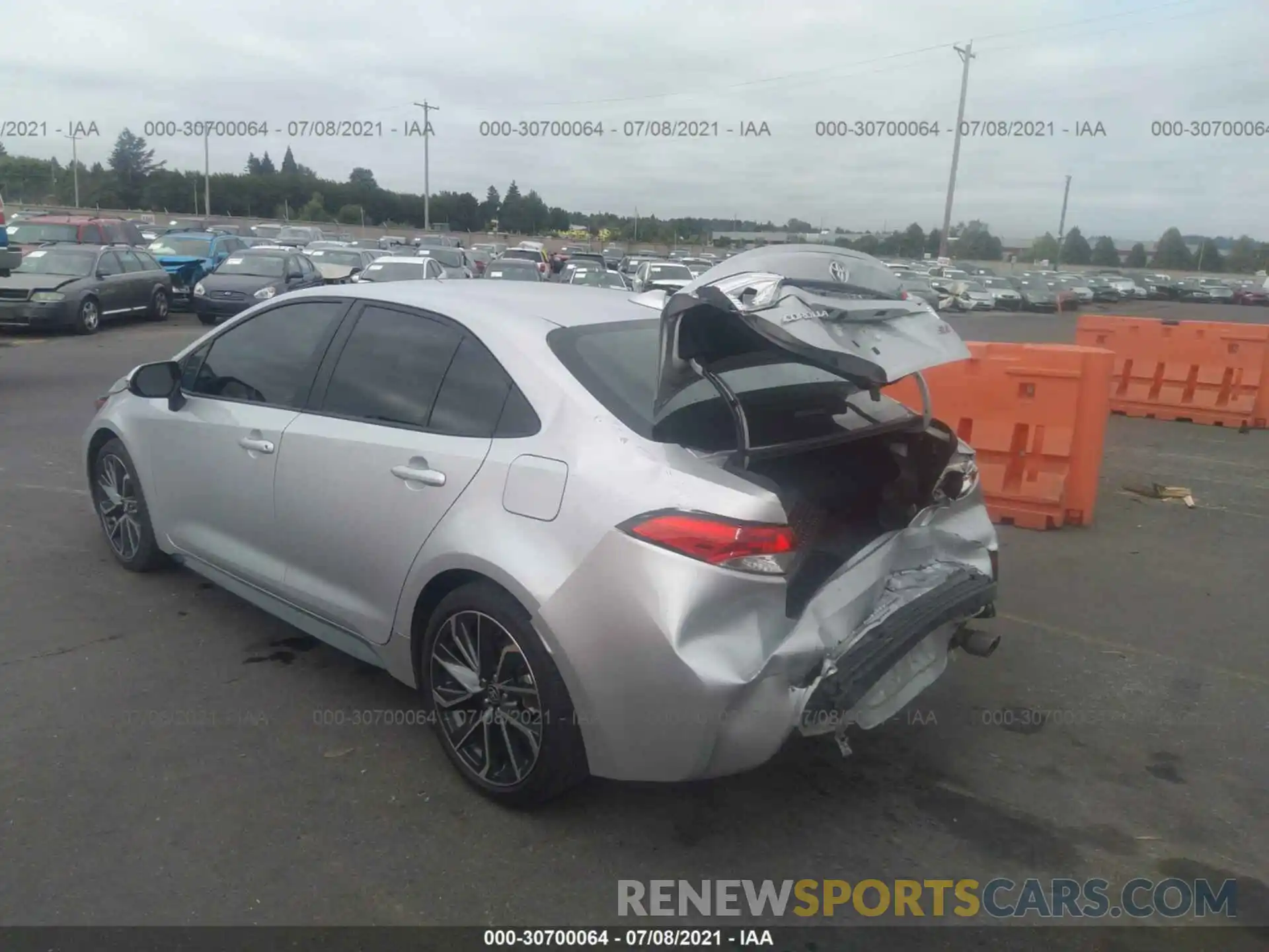 3 Photograph of a damaged car 5YFS4RCE9LP029600 TOYOTA COROLLA 2020