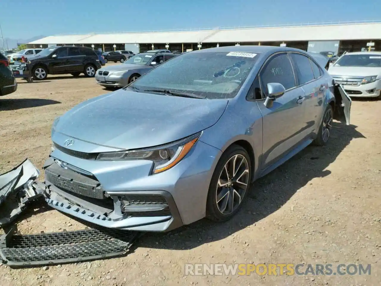 2 Photograph of a damaged car 5YFS4RCE9LP030214 TOYOTA COROLLA 2020