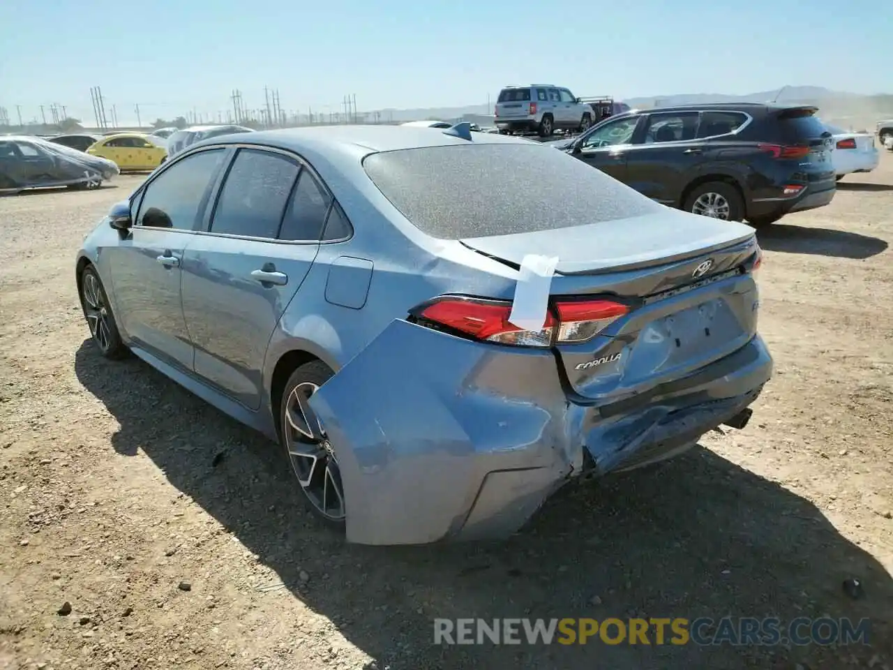 3 Photograph of a damaged car 5YFS4RCE9LP030214 TOYOTA COROLLA 2020