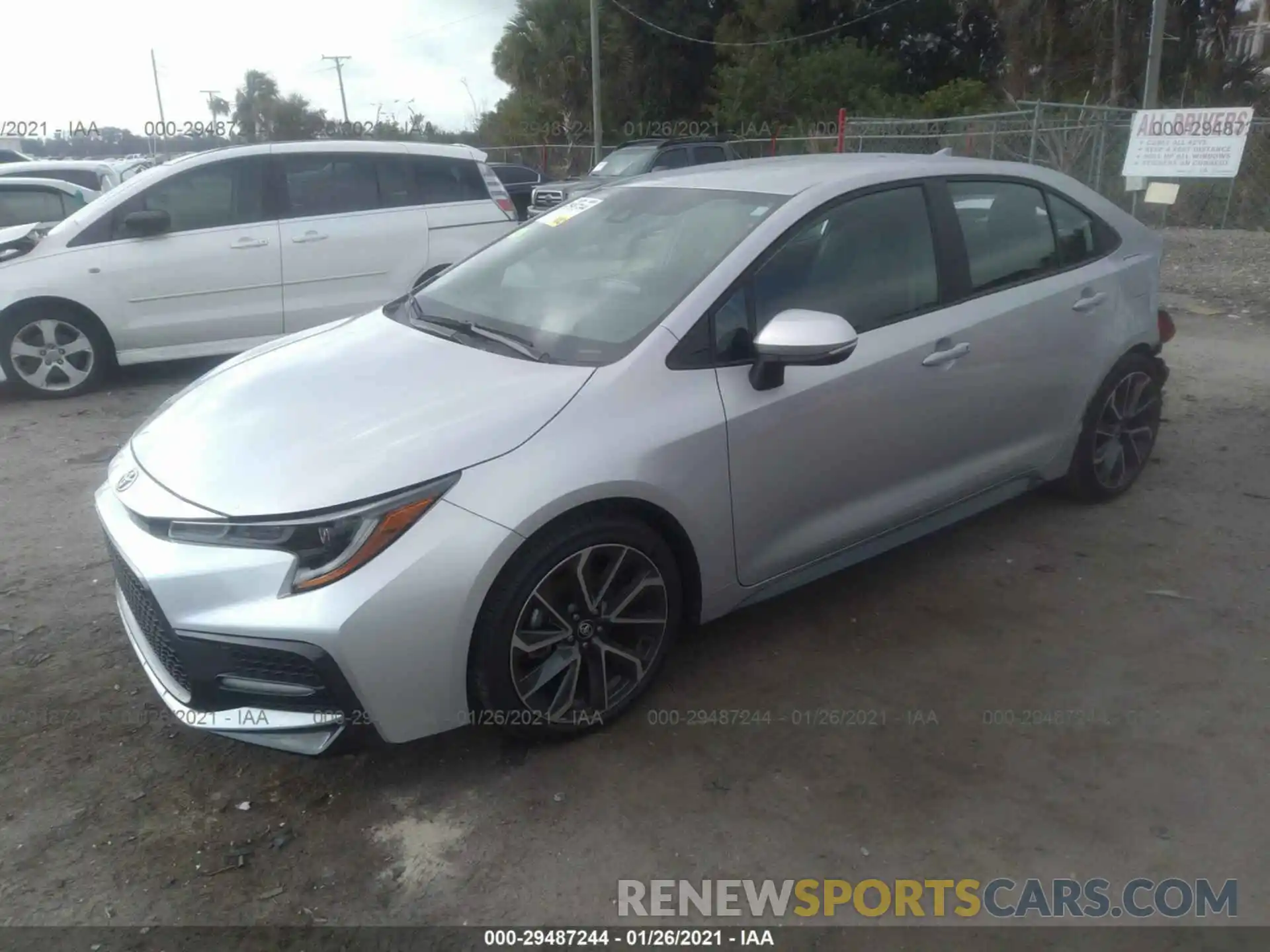 2 Photograph of a damaged car 5YFS4RCE9LP030777 TOYOTA COROLLA 2020