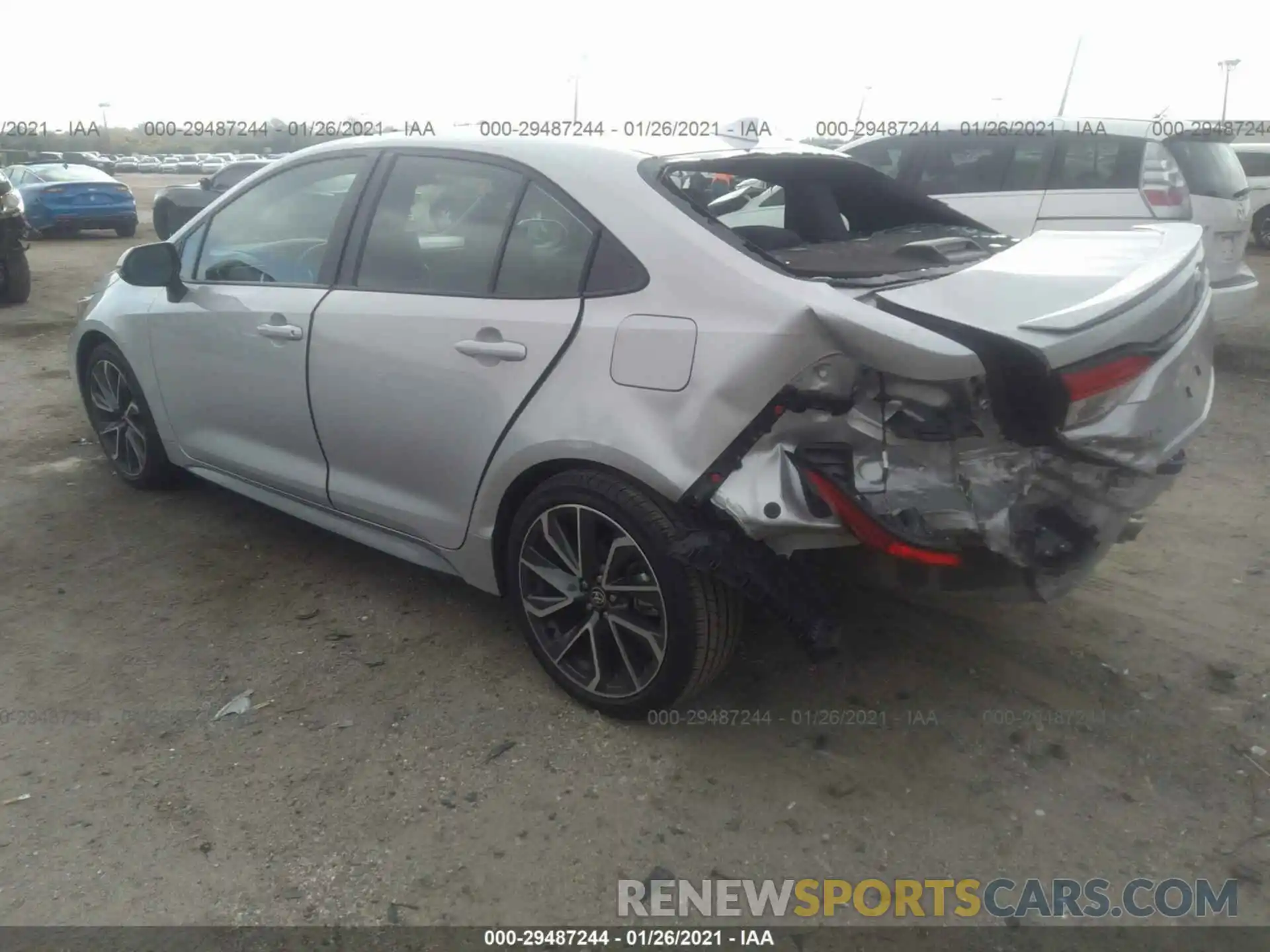 3 Photograph of a damaged car 5YFS4RCE9LP030777 TOYOTA COROLLA 2020