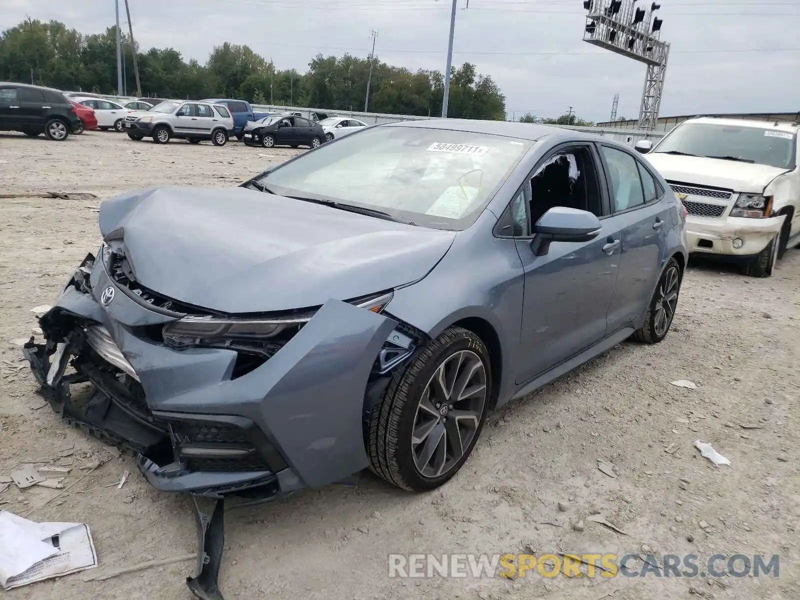 2 Photograph of a damaged car 5YFS4RCE9LP033078 TOYOTA COROLLA 2020