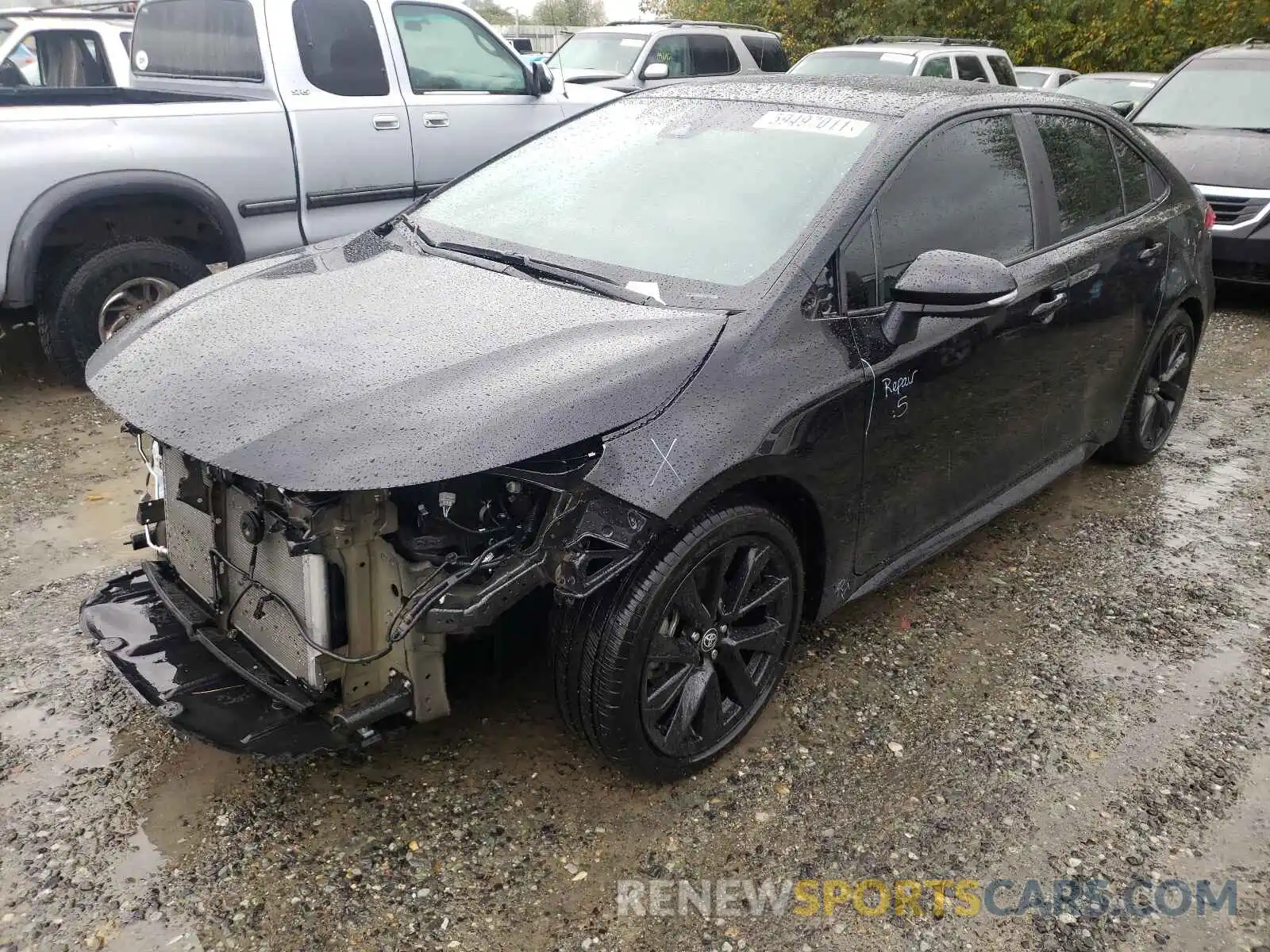 2 Photograph of a damaged car 5YFS4RCE9LP035753 TOYOTA COROLLA 2020