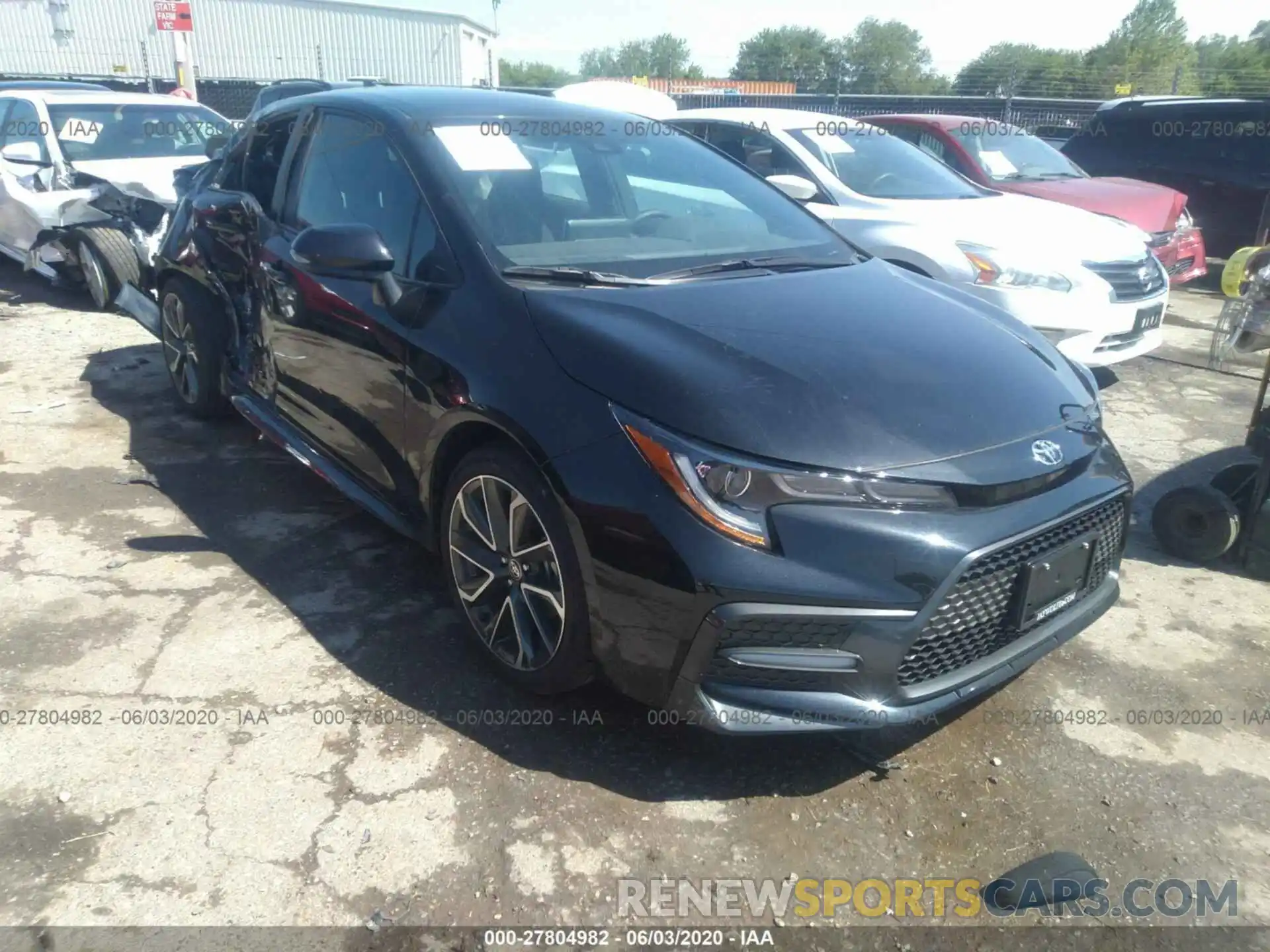 1 Photograph of a damaged car 5YFS4RCE9LP039897 TOYOTA COROLLA 2020