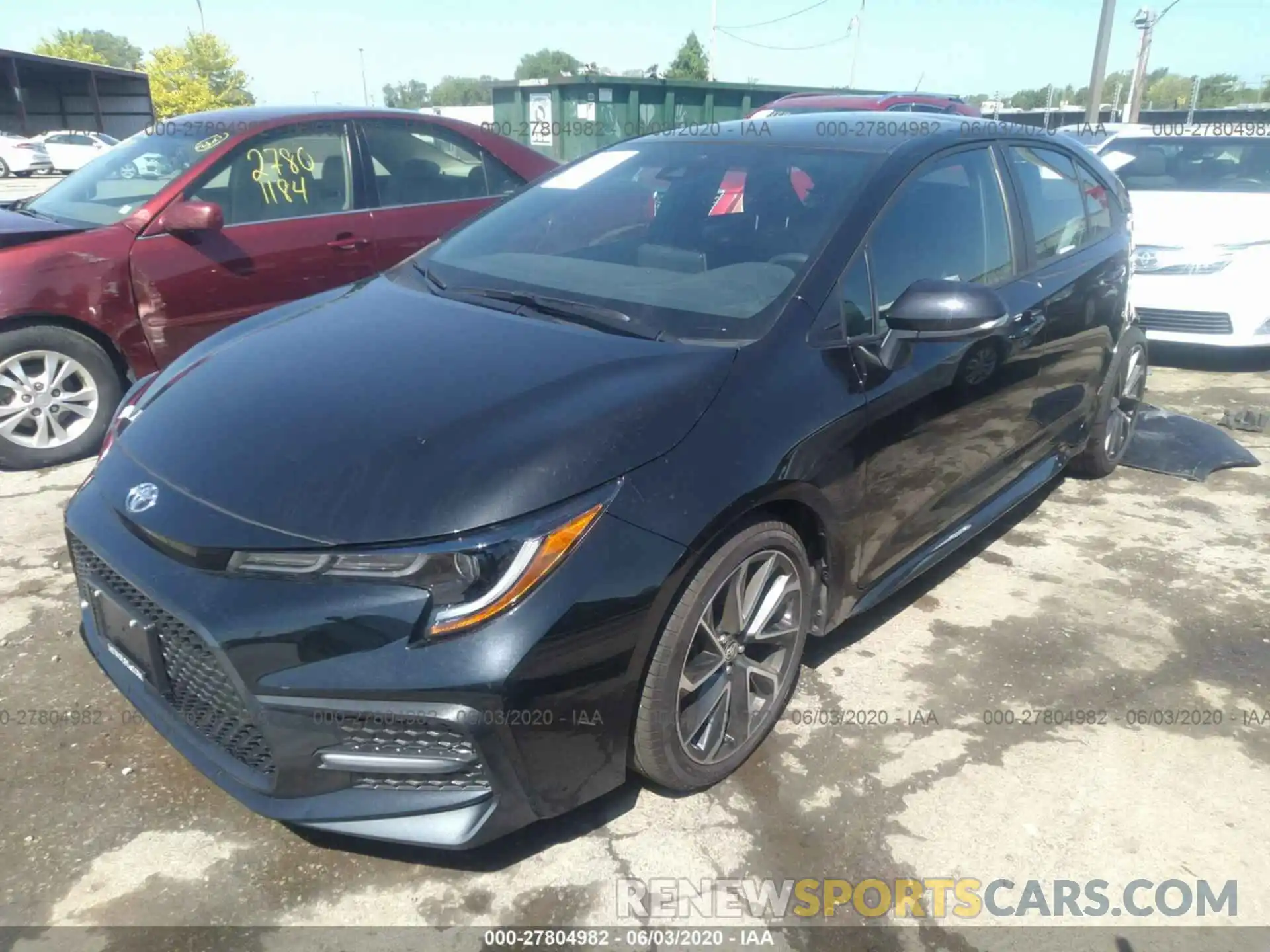 2 Photograph of a damaged car 5YFS4RCE9LP039897 TOYOTA COROLLA 2020