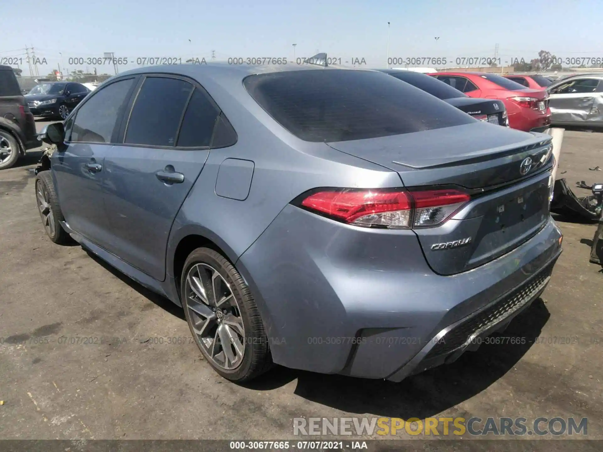 3 Photograph of a damaged car 5YFS4RCE9LP042184 TOYOTA COROLLA 2020