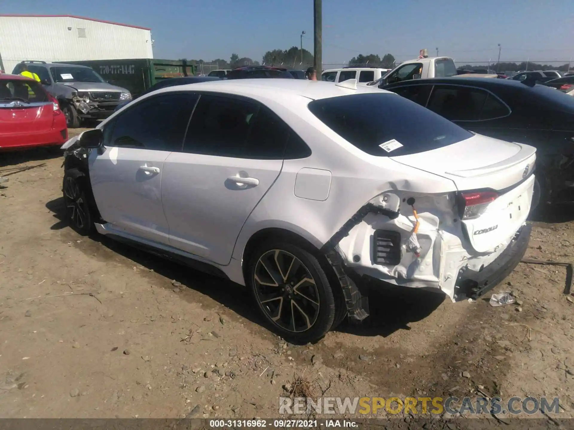 3 Photograph of a damaged car 5YFS4RCE9LP045845 TOYOTA COROLLA 2020