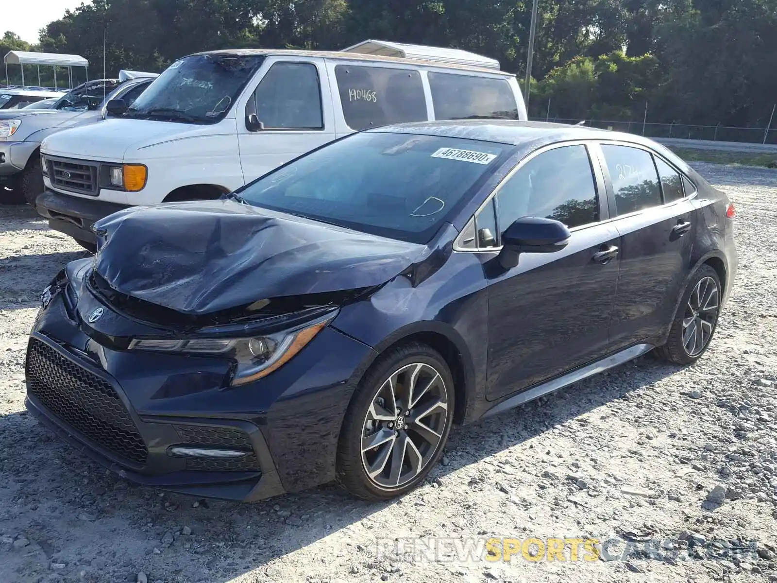 2 Photograph of a damaged car 5YFS4RCE9LP046803 TOYOTA COROLLA 2020