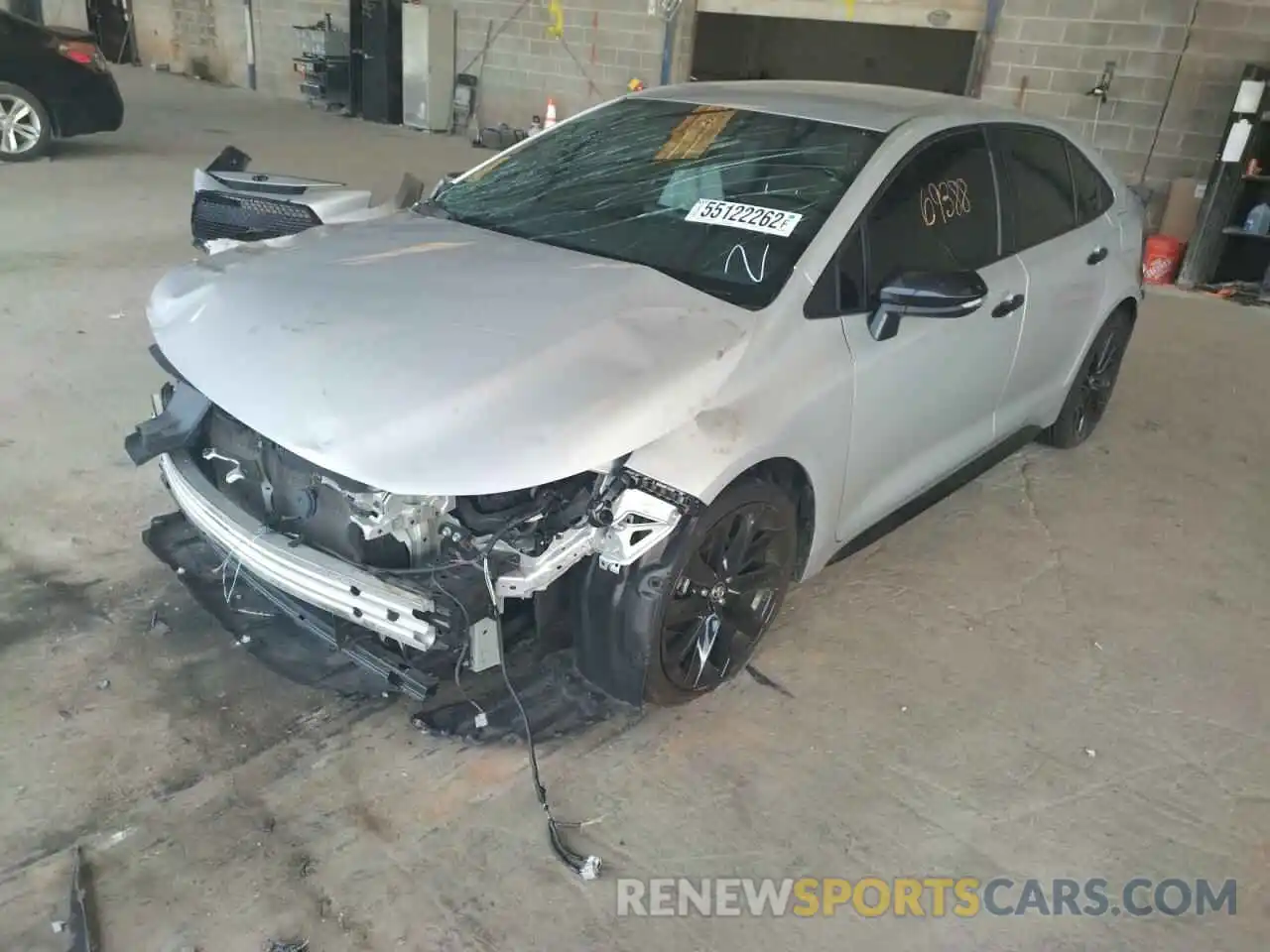 2 Photograph of a damaged car 5YFS4RCE9LP048129 TOYOTA COROLLA 2020