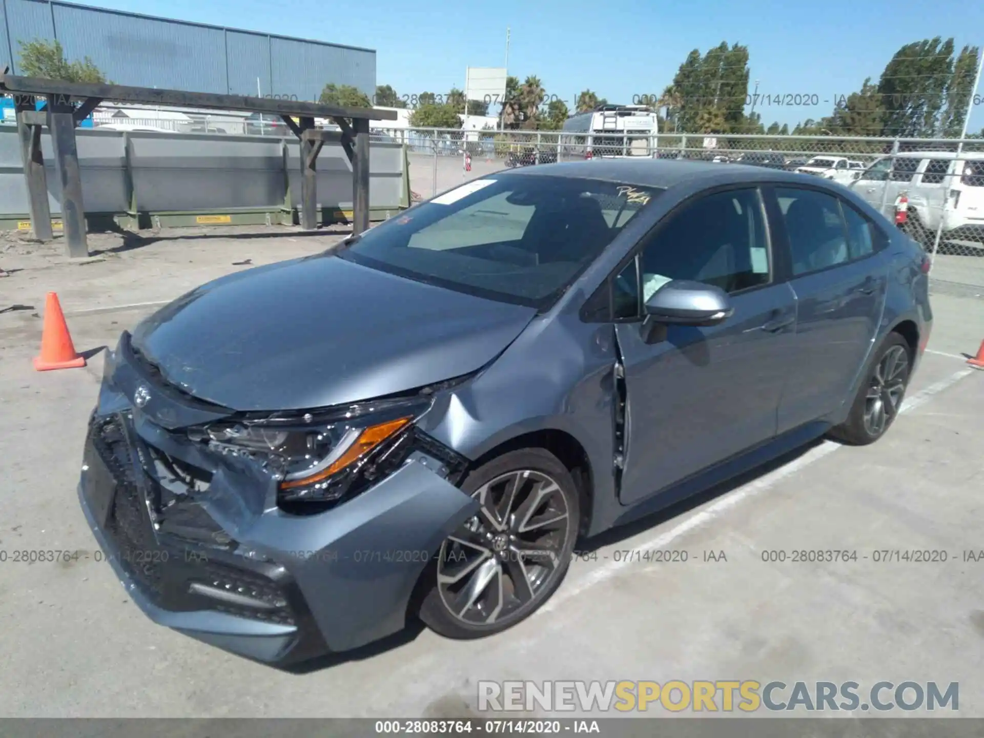 2 Photograph of a damaged car 5YFS4RCE9LP048602 TOYOTA COROLLA 2020