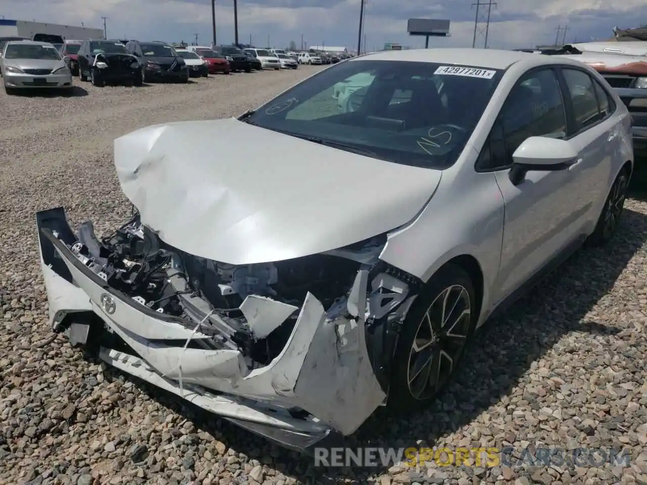 2 Photograph of a damaged car 5YFS4RCE9LP049247 TOYOTA COROLLA 2020