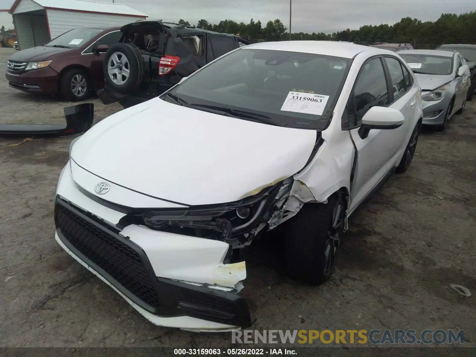 2 Photograph of a damaged car 5YFS4RCE9LP050995 TOYOTA COROLLA 2020