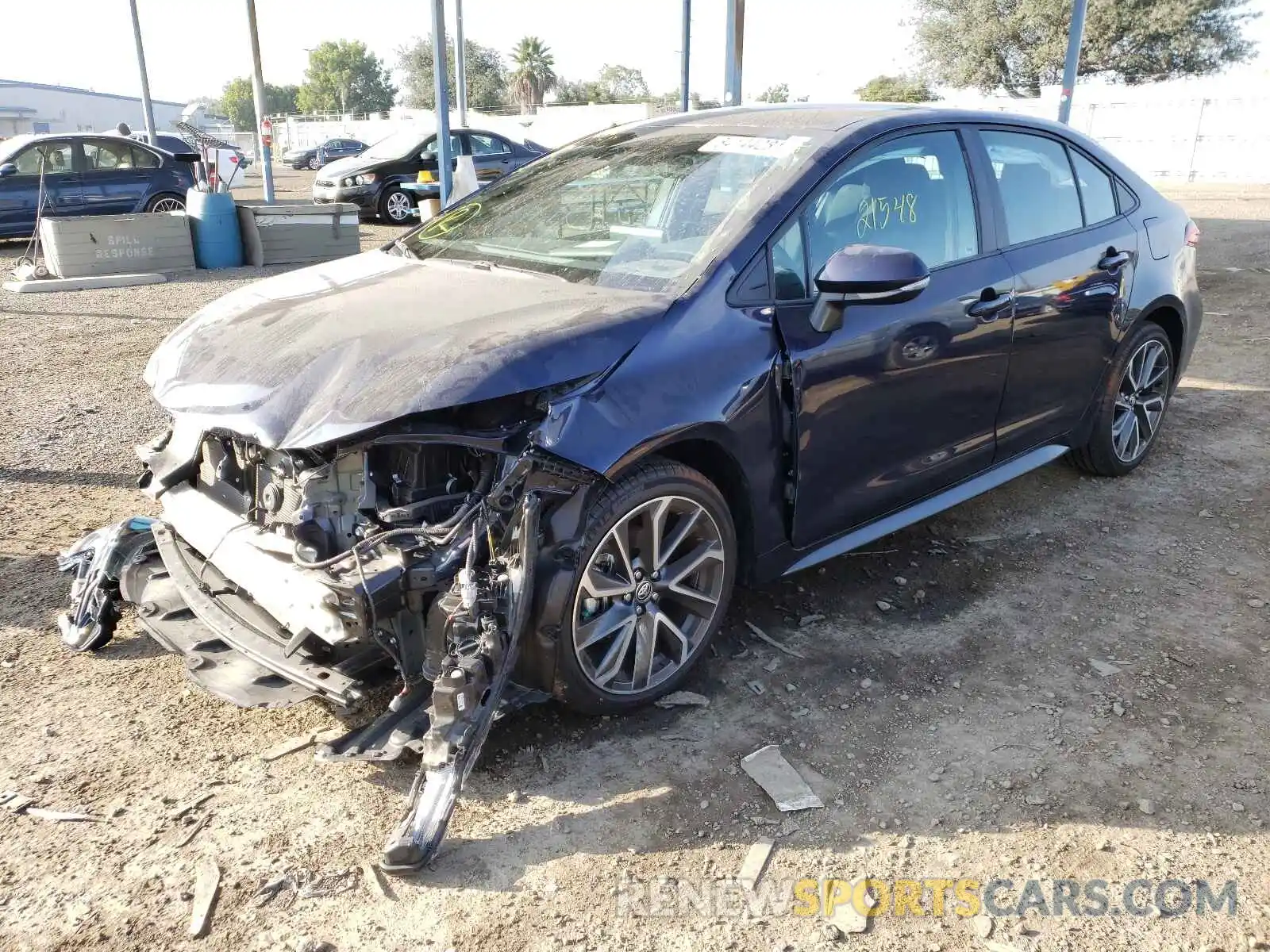 2 Photograph of a damaged car 5YFS4RCE9LP051029 TOYOTA COROLLA 2020