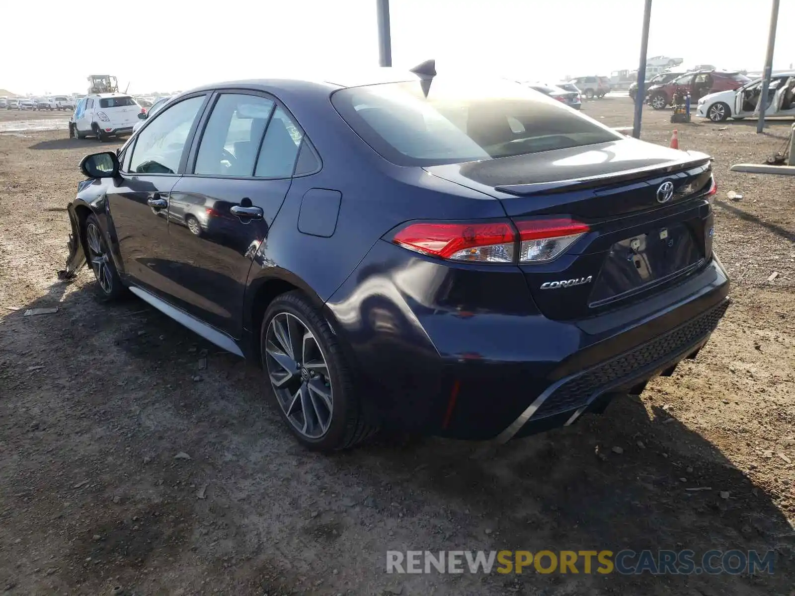 3 Photograph of a damaged car 5YFS4RCE9LP051029 TOYOTA COROLLA 2020