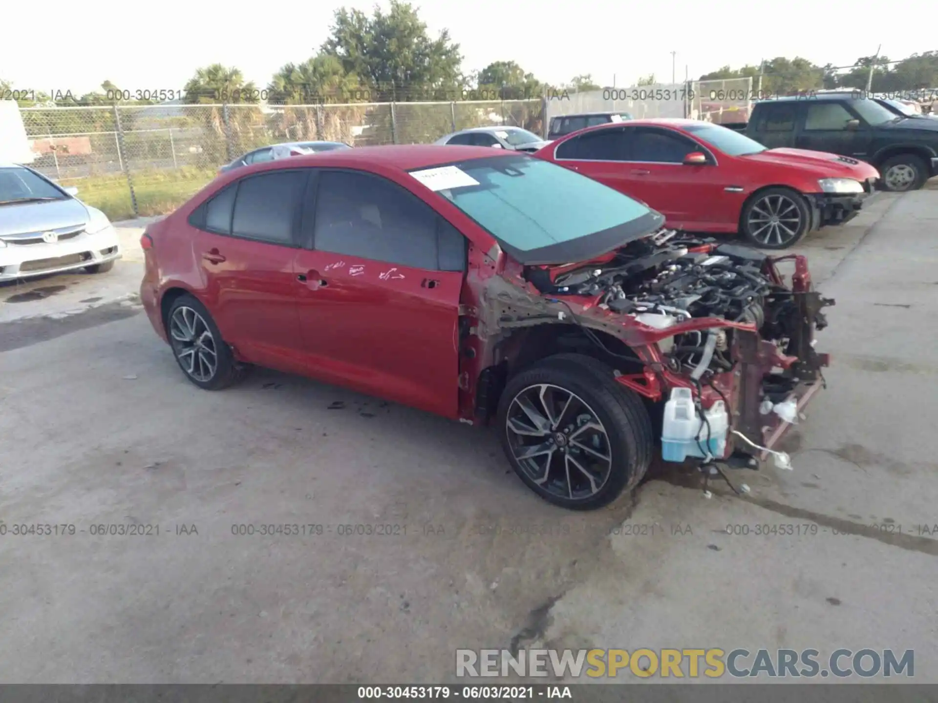 1 Photograph of a damaged car 5YFS4RCEXLP002258 TOYOTA COROLLA 2020