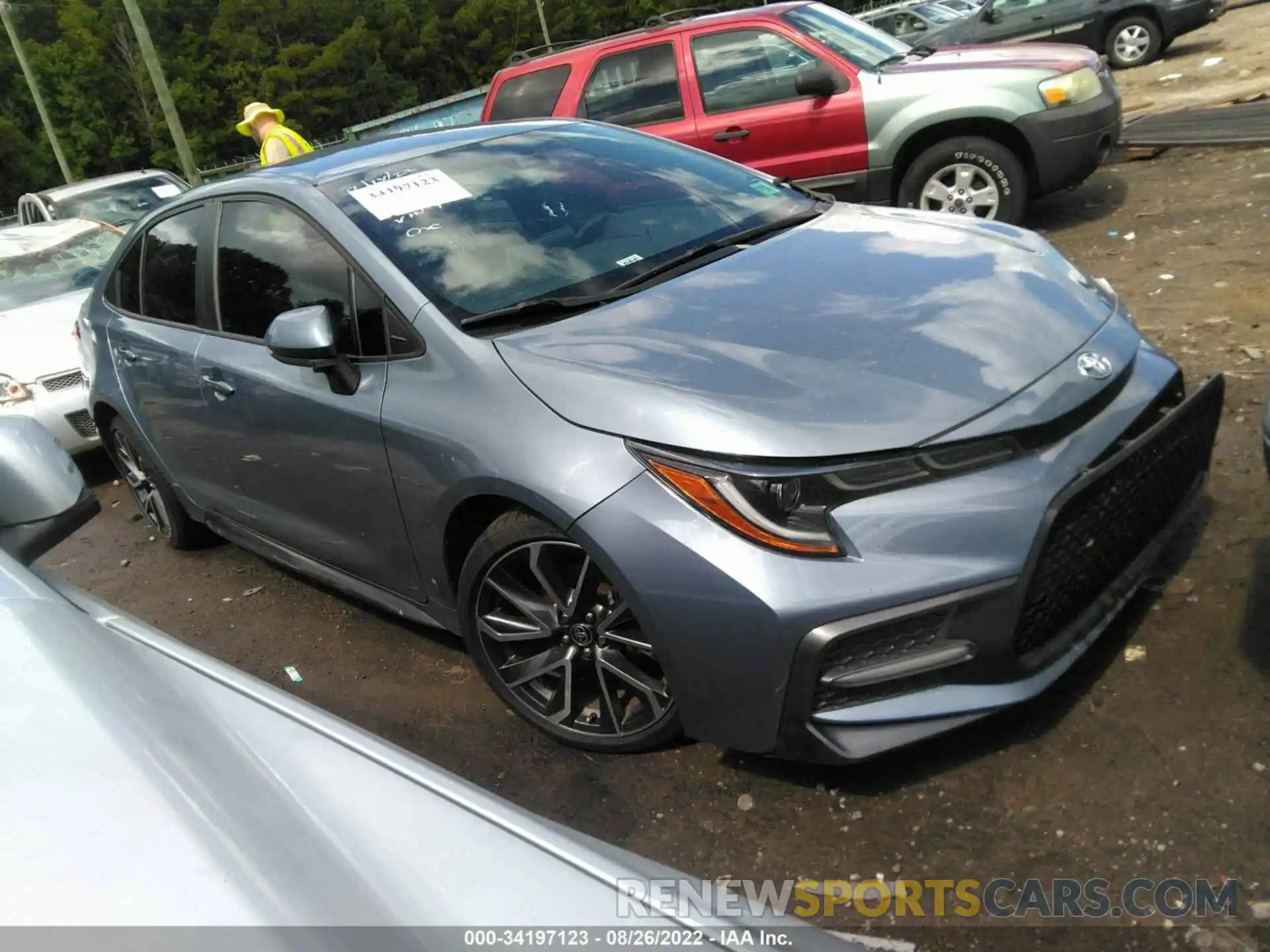 1 Photograph of a damaged car 5YFS4RCEXLP007136 TOYOTA COROLLA 2020