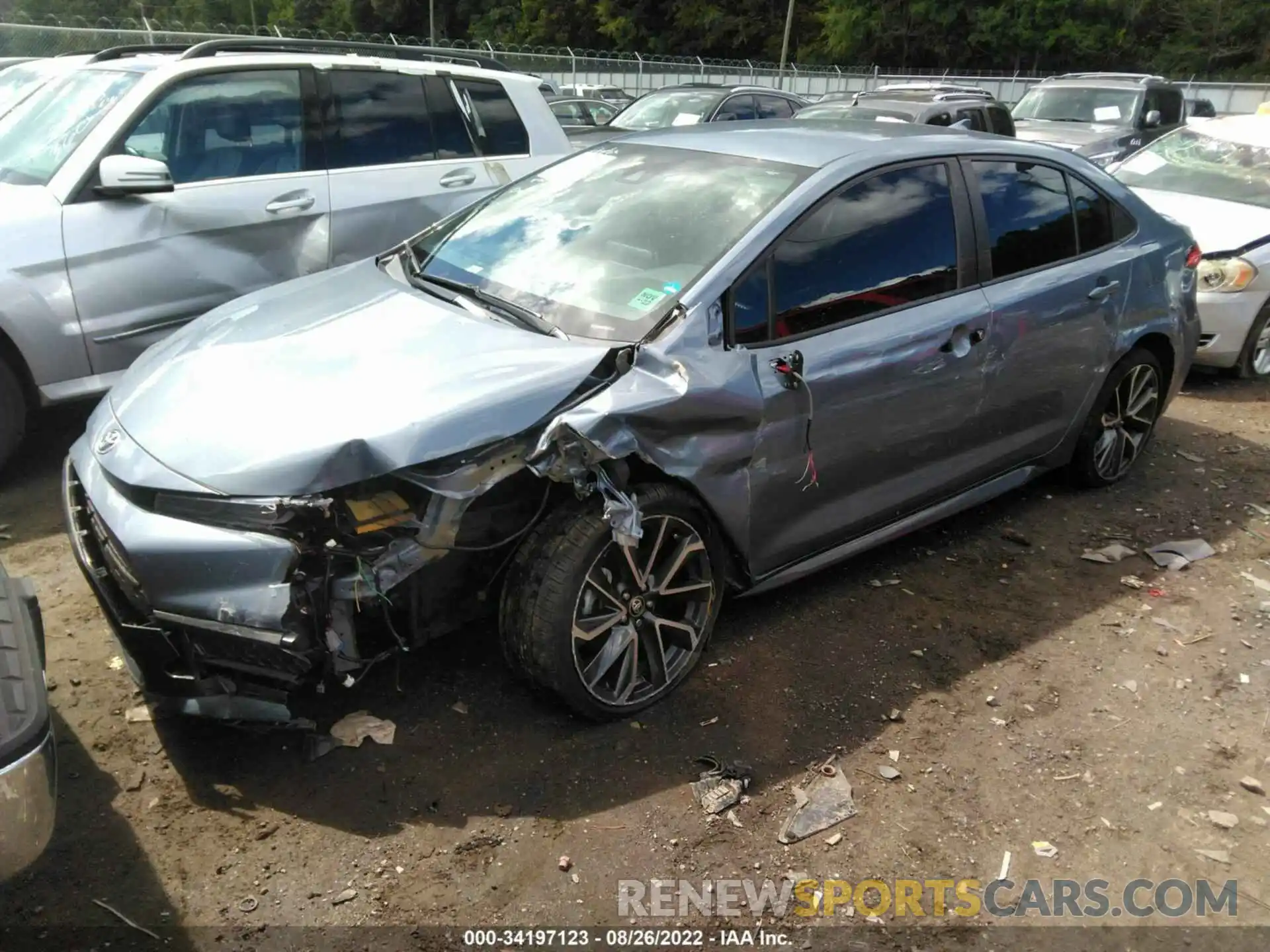 2 Photograph of a damaged car 5YFS4RCEXLP007136 TOYOTA COROLLA 2020