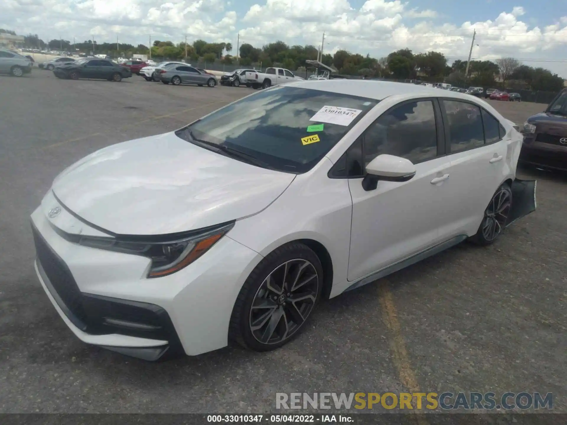 2 Photograph of a damaged car 5YFS4RCEXLP009324 TOYOTA COROLLA 2020