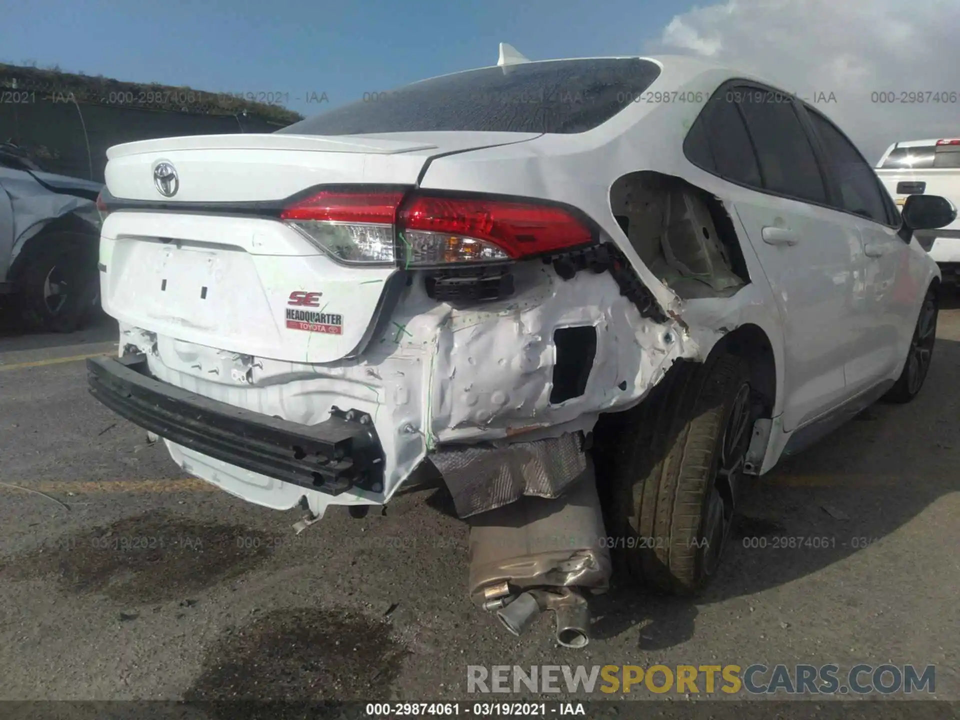 6 Photograph of a damaged car 5YFS4RCEXLP009954 TOYOTA COROLLA 2020