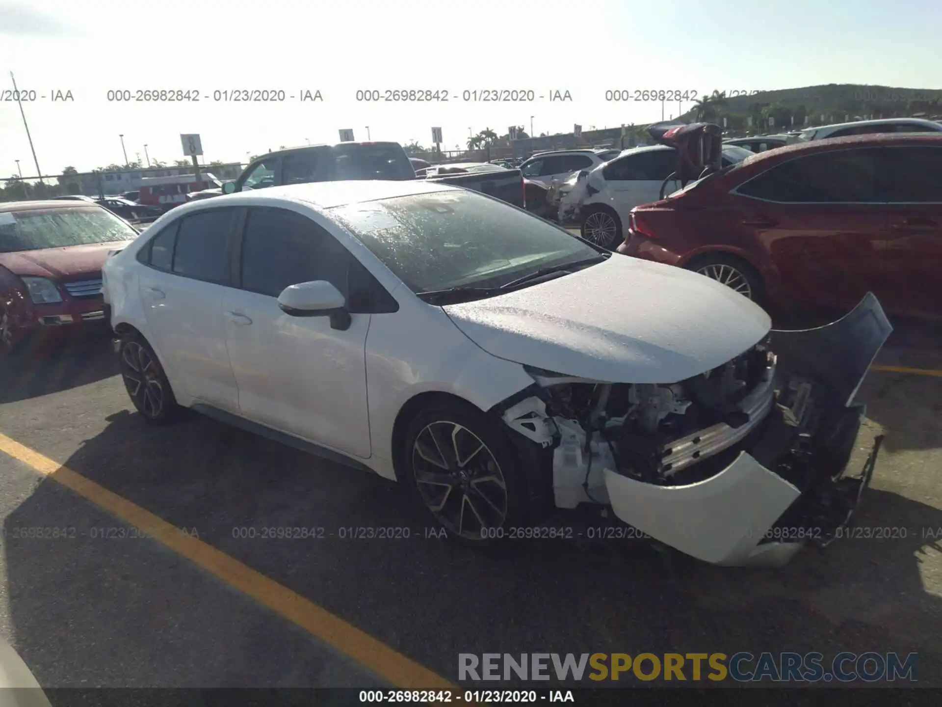 1 Photograph of a damaged car 5YFS4RCEXLP011025 TOYOTA COROLLA 2020