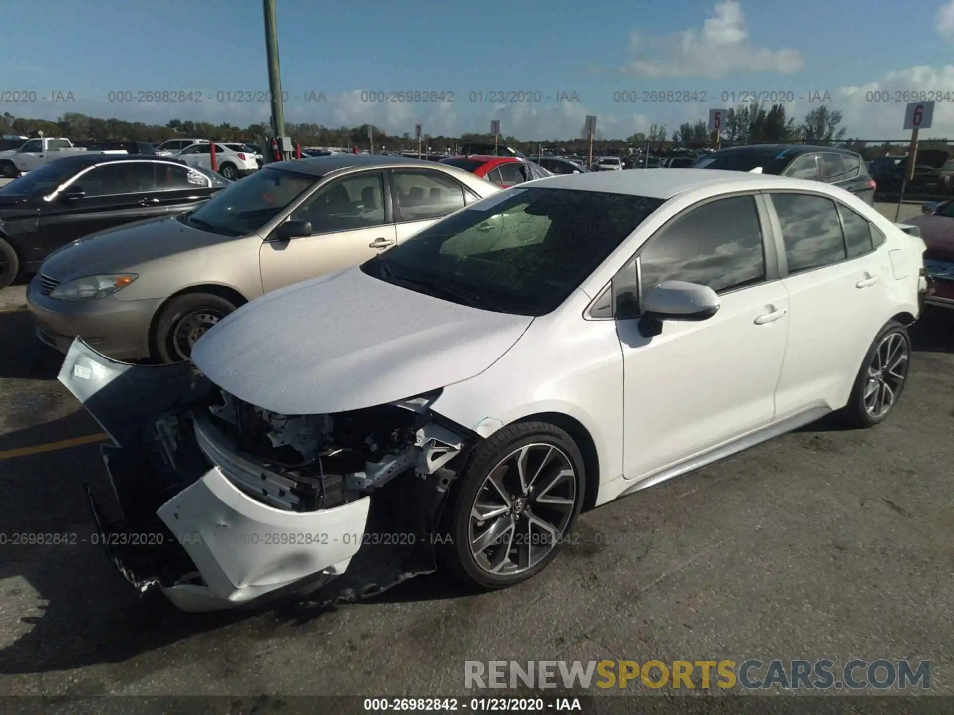 2 Photograph of a damaged car 5YFS4RCEXLP011025 TOYOTA COROLLA 2020