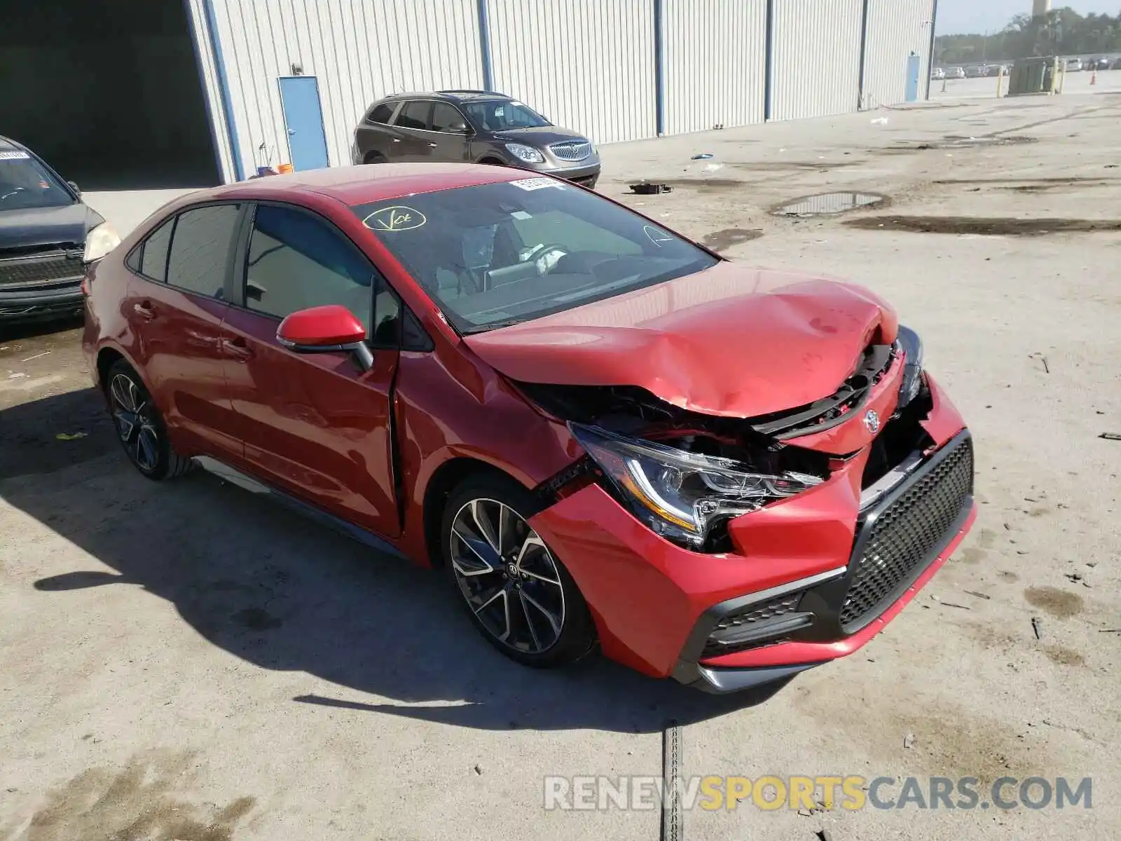 1 Photograph of a damaged car 5YFS4RCEXLP012725 TOYOTA COROLLA 2020