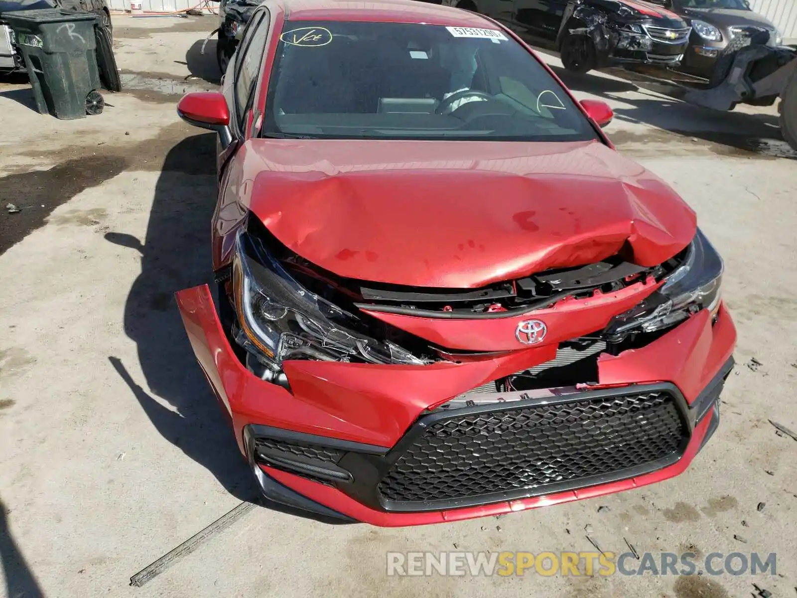 9 Photograph of a damaged car 5YFS4RCEXLP012725 TOYOTA COROLLA 2020