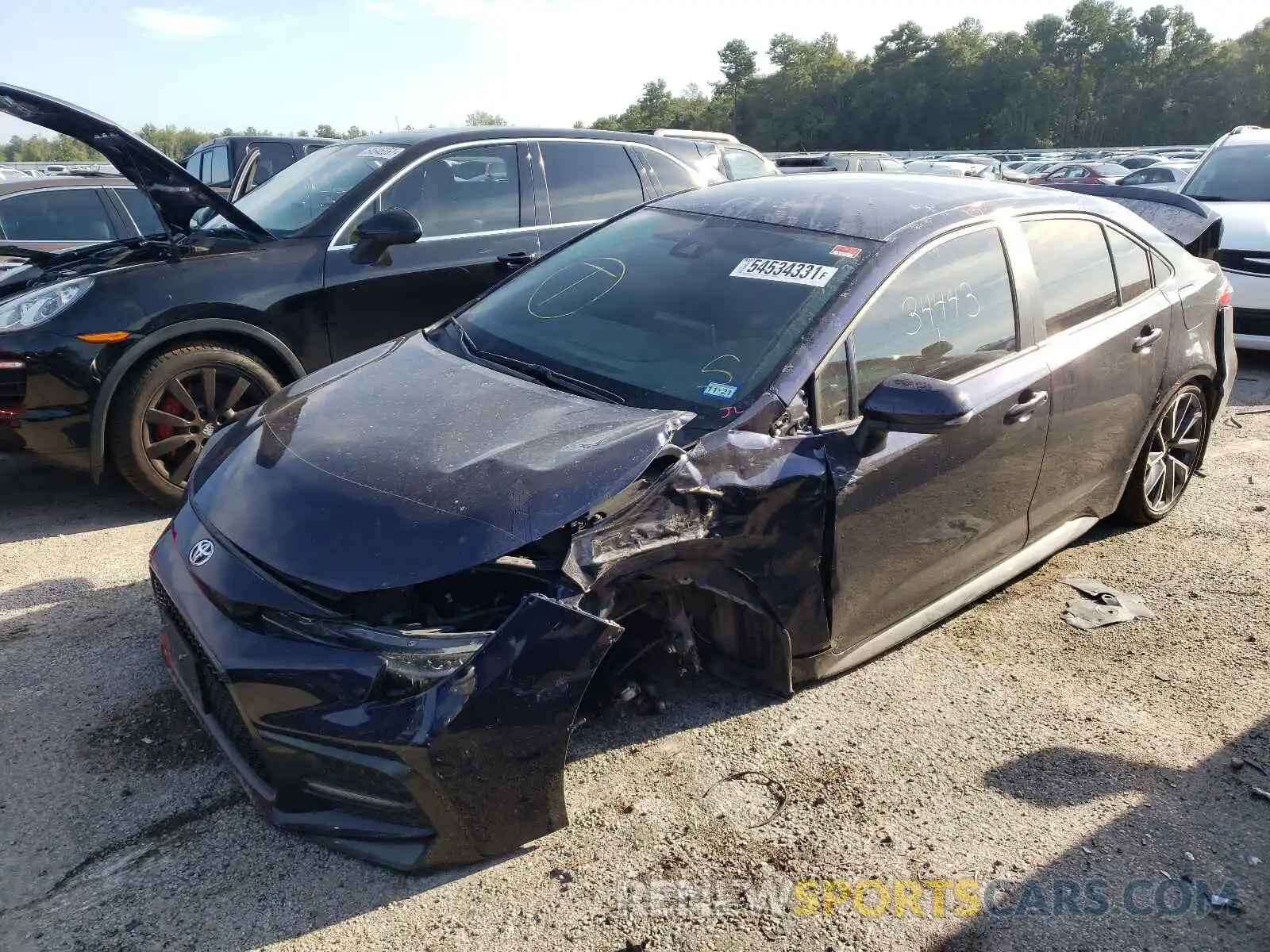 2 Photograph of a damaged car 5YFS4RCEXLP013325 TOYOTA COROLLA 2020