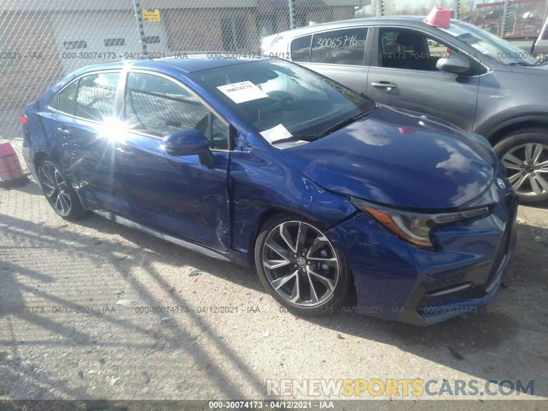 1 Photograph of a damaged car 5YFS4RCEXLP015155 TOYOTA COROLLA 2020