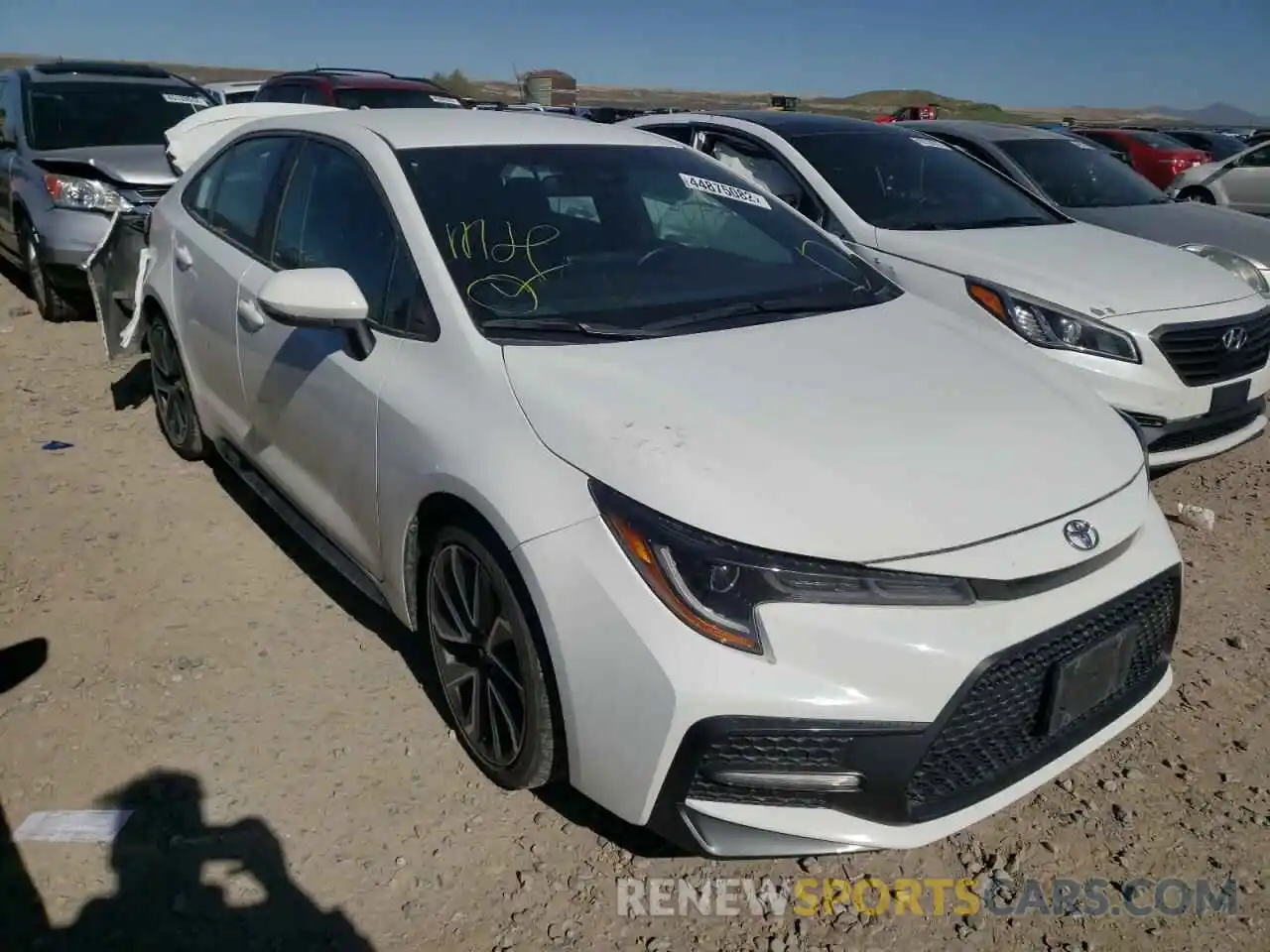 1 Photograph of a damaged car 5YFS4RCEXLP016192 TOYOTA COROLLA 2020