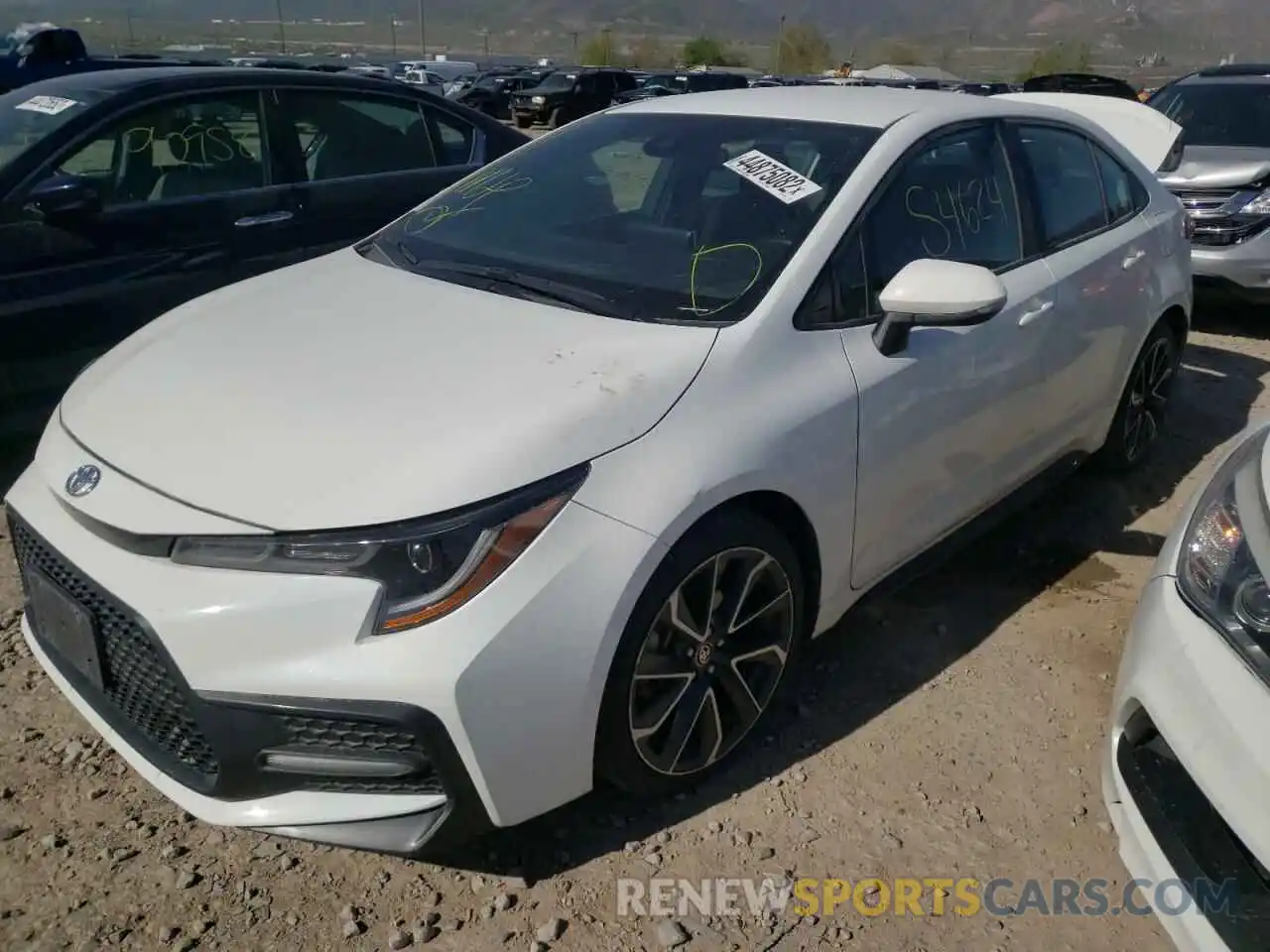 2 Photograph of a damaged car 5YFS4RCEXLP016192 TOYOTA COROLLA 2020