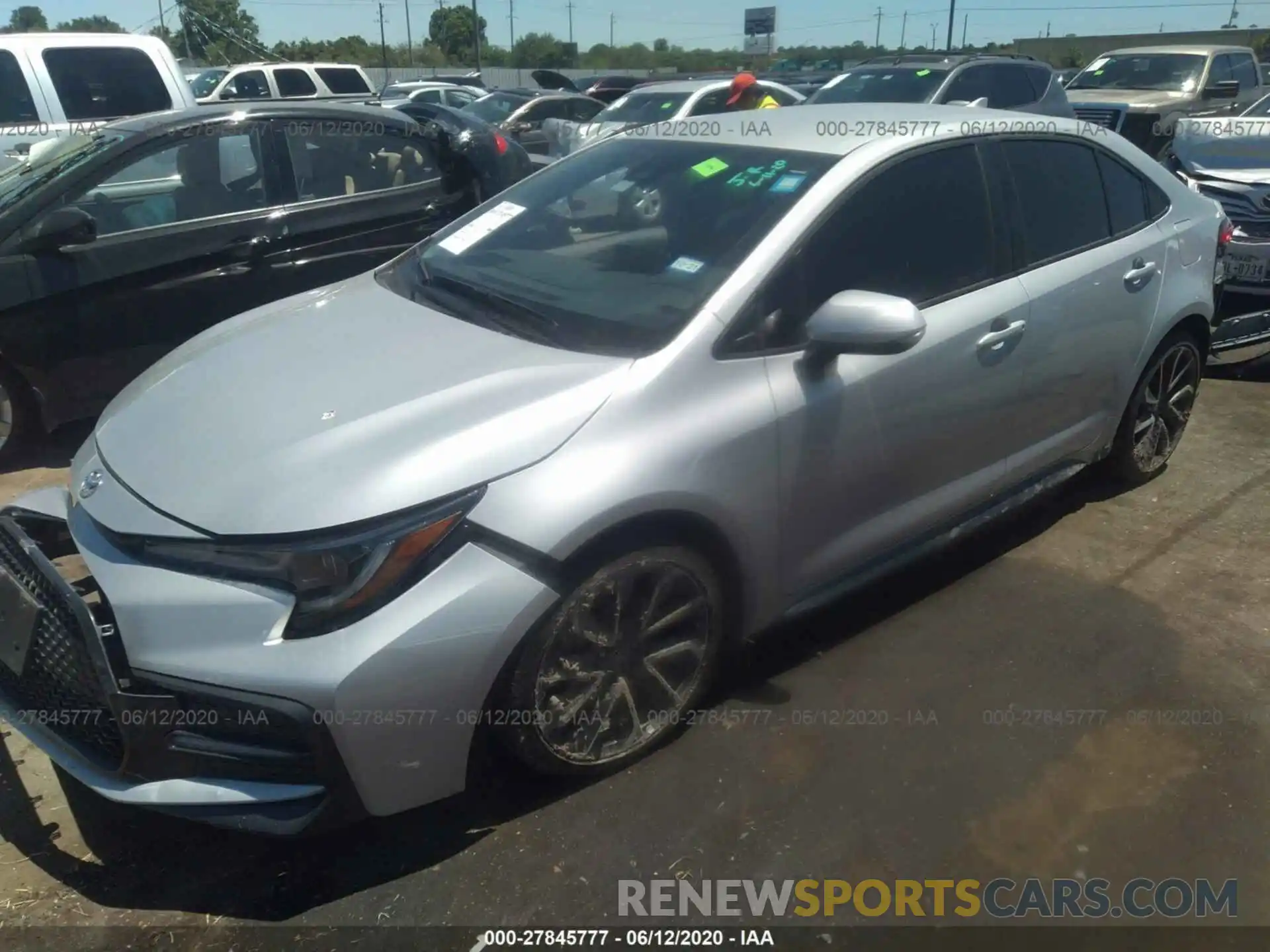 2 Photograph of a damaged car 5YFS4RCEXLP021232 TOYOTA COROLLA 2020