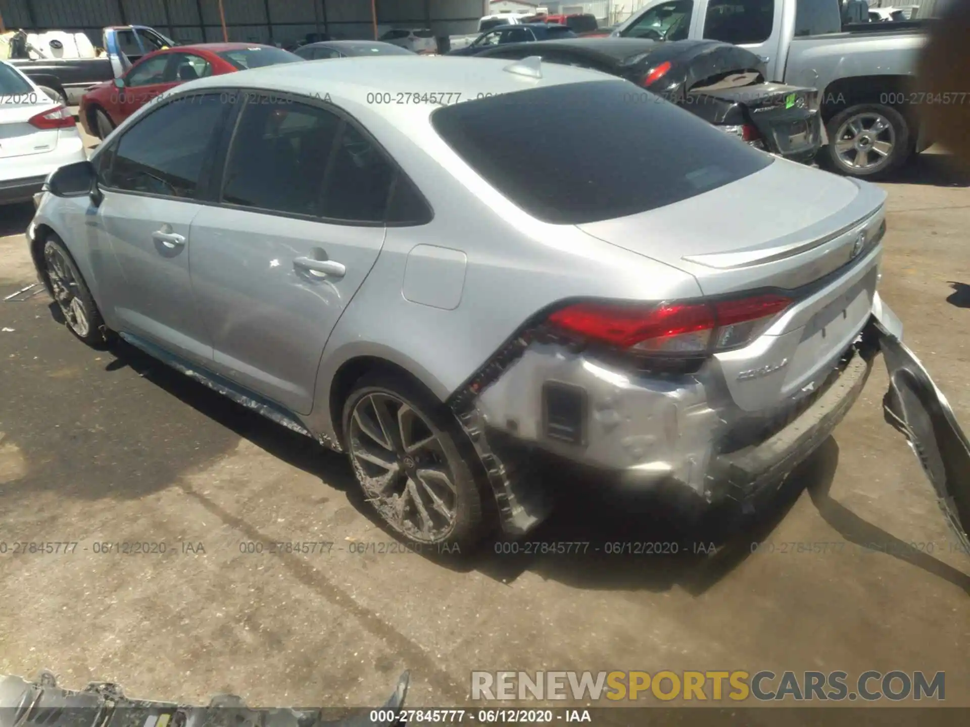 3 Photograph of a damaged car 5YFS4RCEXLP021232 TOYOTA COROLLA 2020