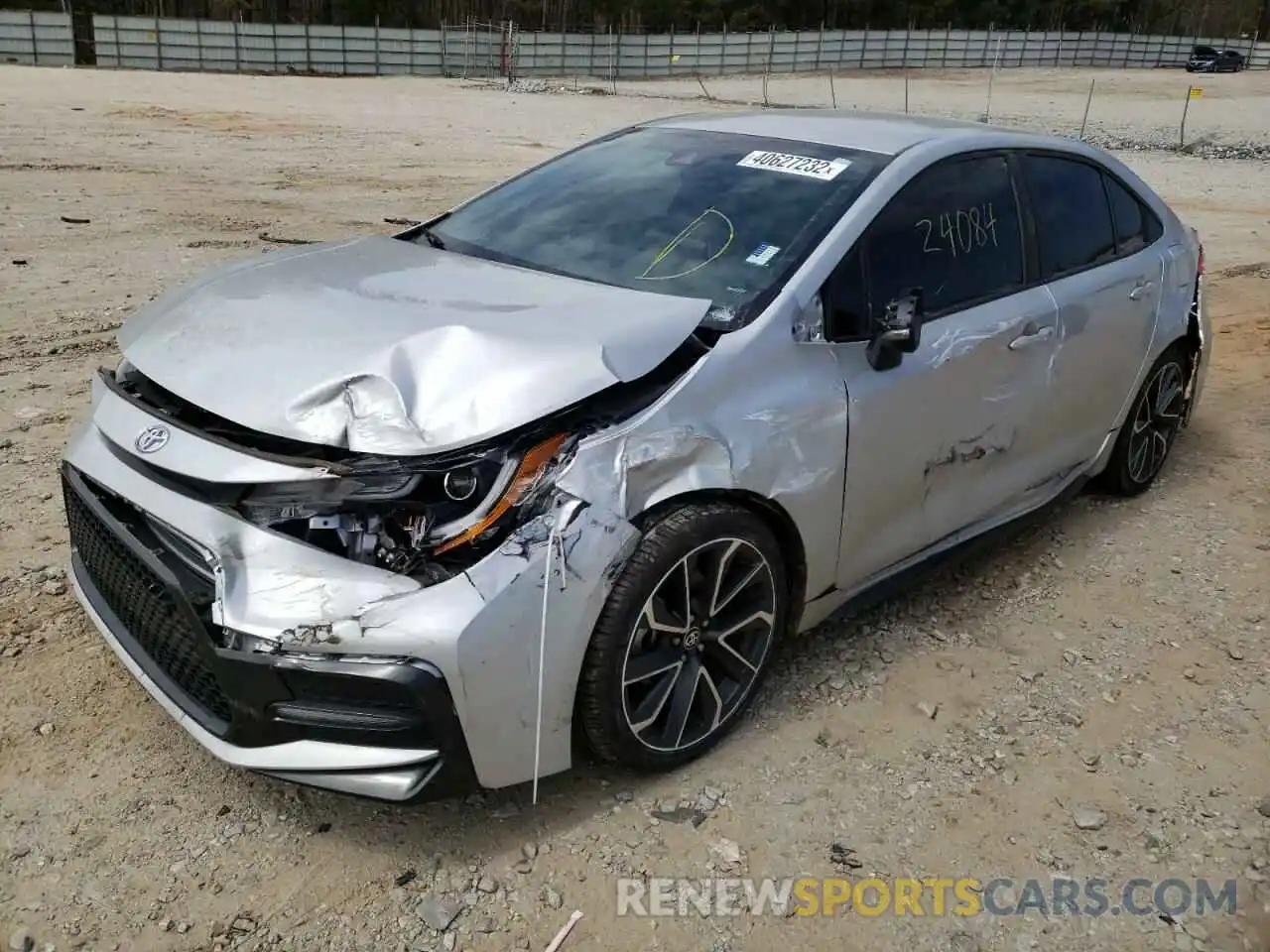 2 Photograph of a damaged car 5YFS4RCEXLP021344 TOYOTA COROLLA 2020