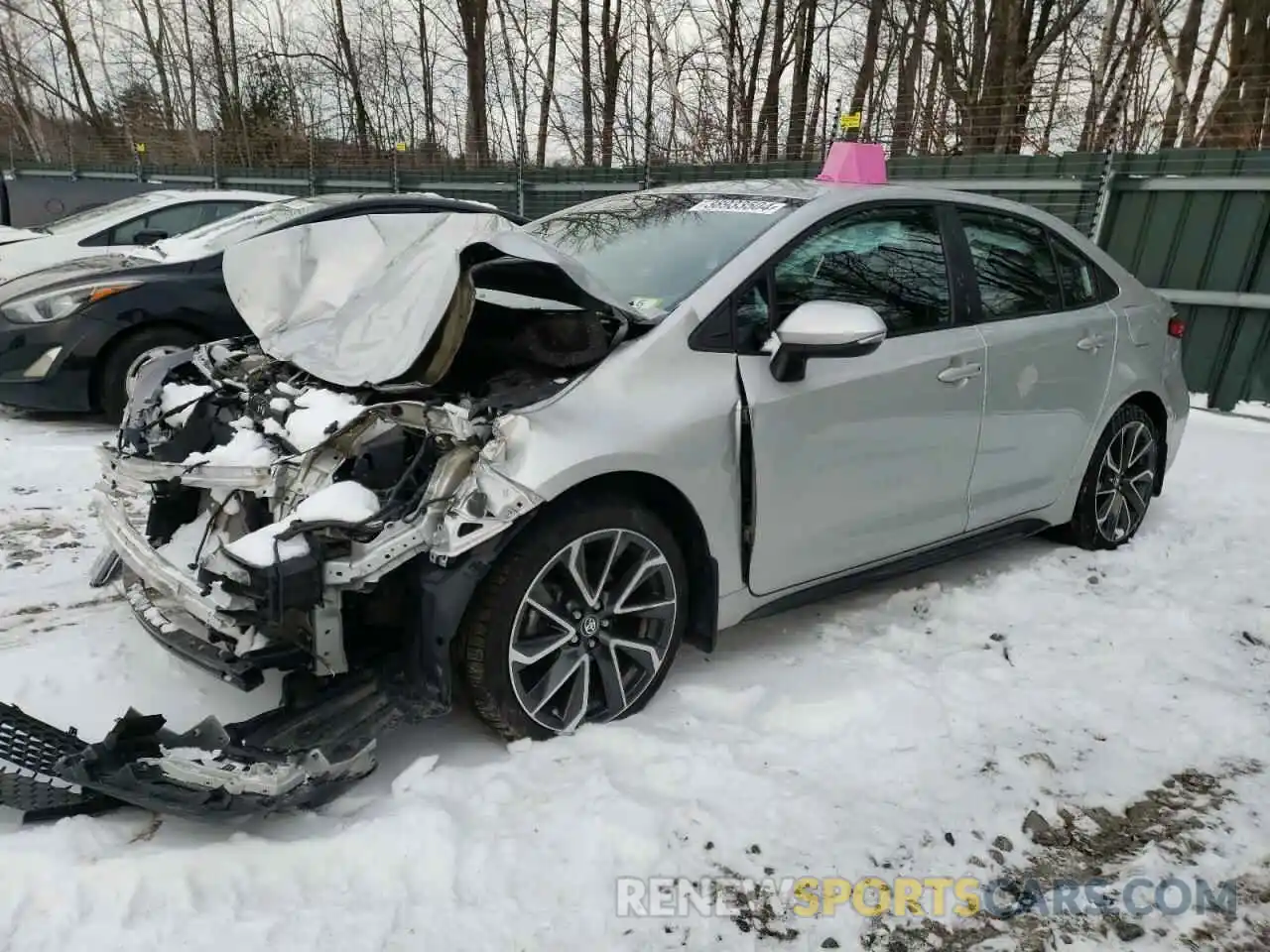 1 Photograph of a damaged car 5YFS4RCEXLP022302 TOYOTA COROLLA 2020