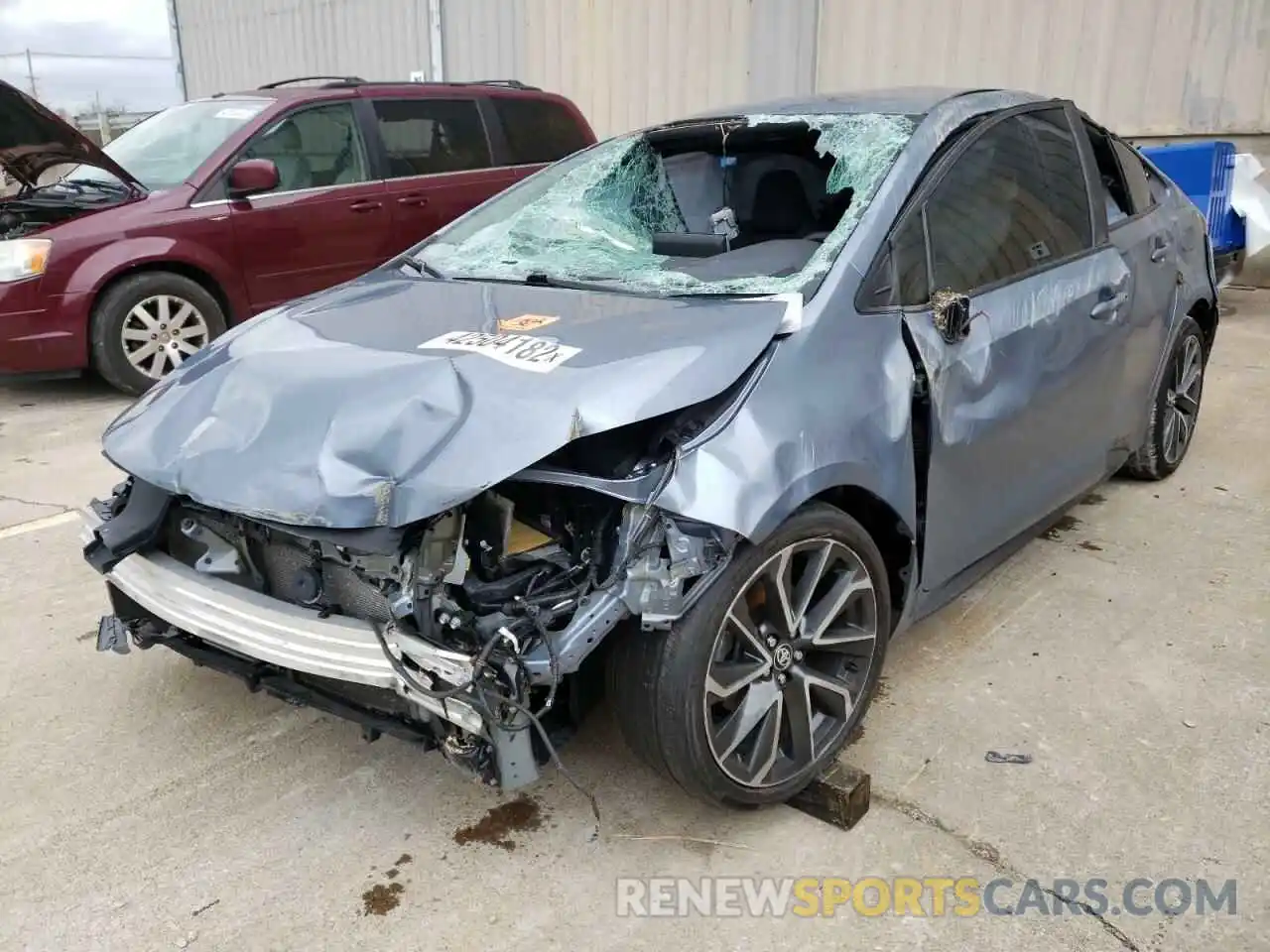 2 Photograph of a damaged car 5YFS4RCEXLP022848 TOYOTA COROLLA 2020