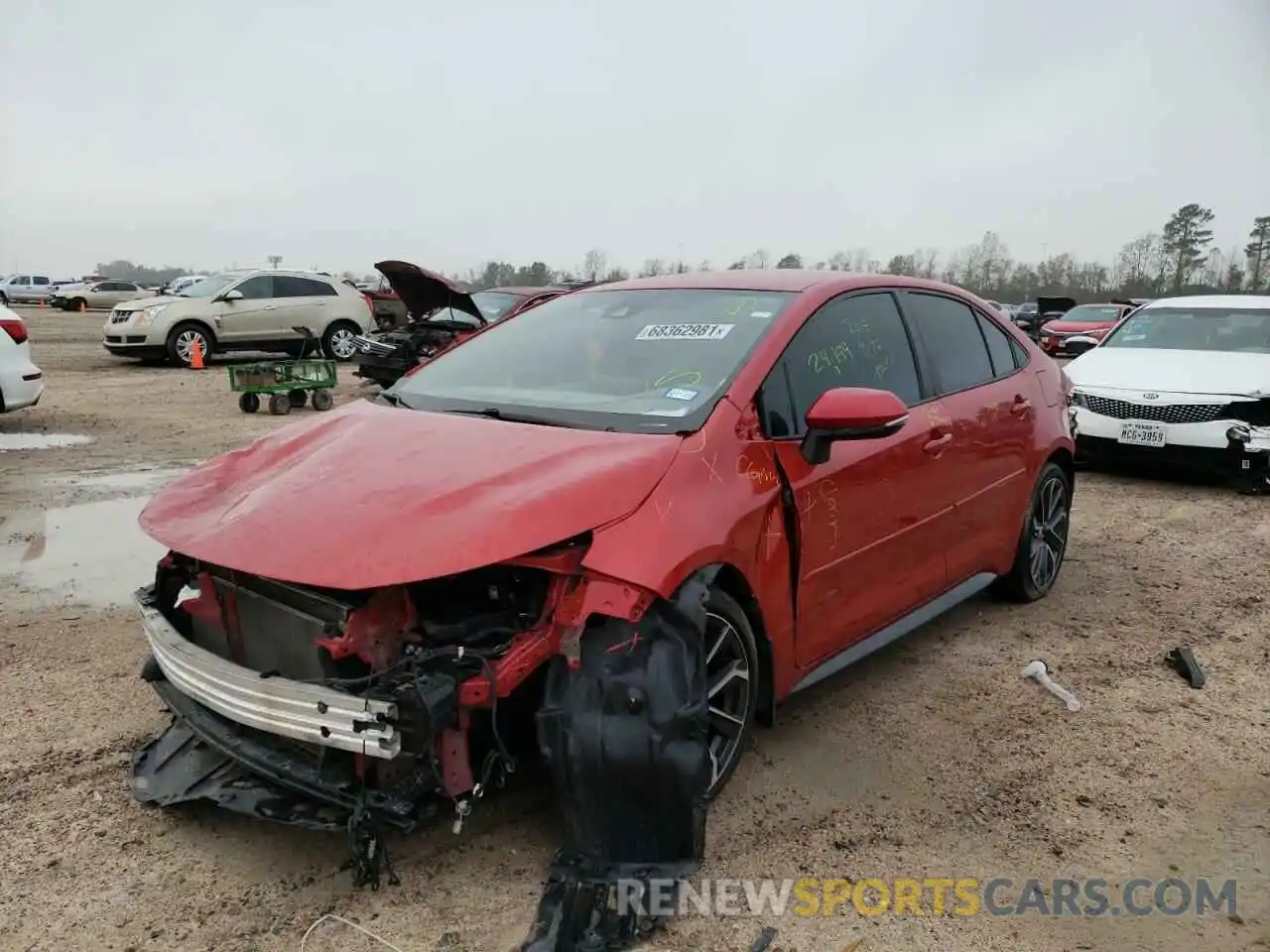 2 Photograph of a damaged car 5YFS4RCEXLP023868 TOYOTA COROLLA 2020