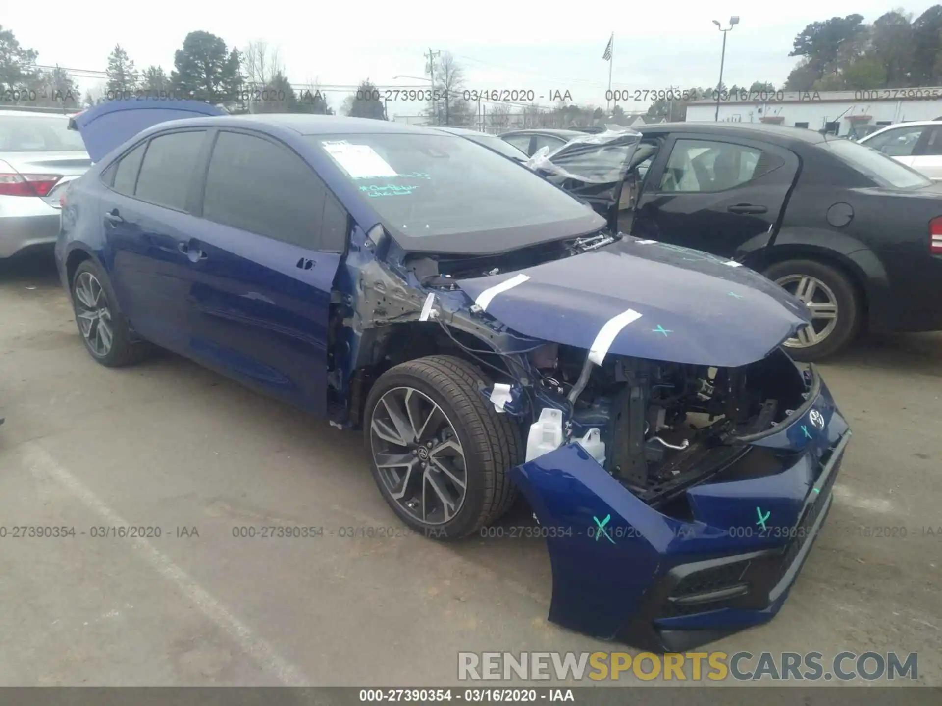 1 Photograph of a damaged car 5YFS4RCEXLP025622 TOYOTA COROLLA 2020