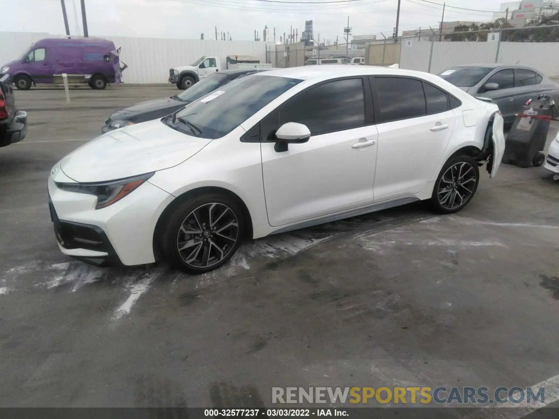 2 Photograph of a damaged car 5YFS4RCEXLP025829 TOYOTA COROLLA 2020