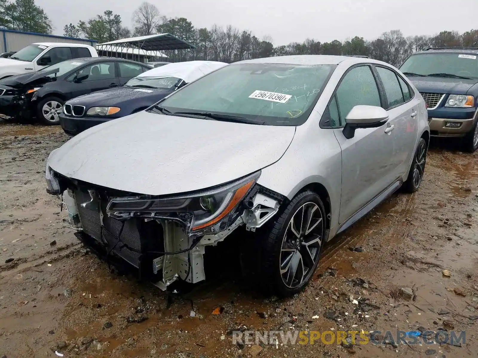 2 Photograph of a damaged car 5YFS4RCEXLP026334 TOYOTA COROLLA 2020