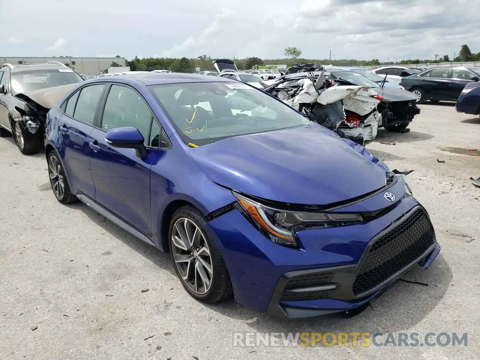 1 Photograph of a damaged car 5YFS4RCEXLP026446 TOYOTA COROLLA 2020