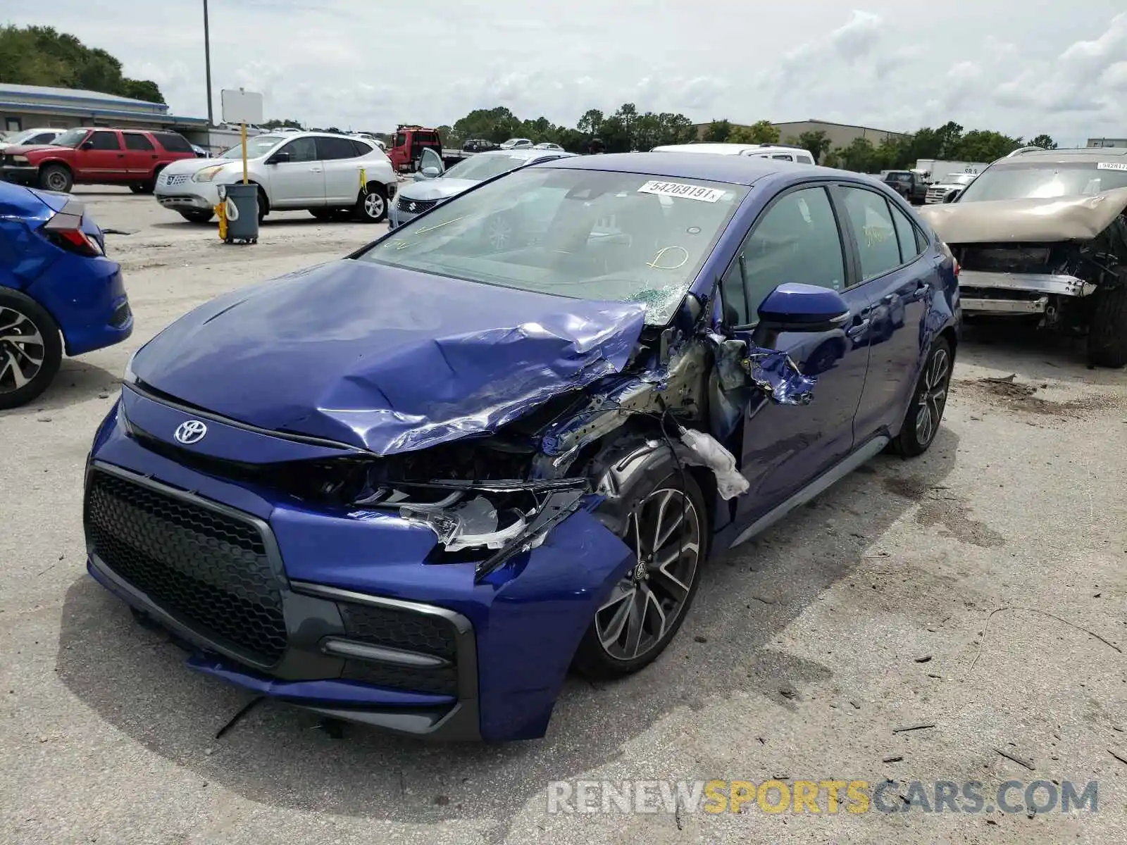 2 Photograph of a damaged car 5YFS4RCEXLP026446 TOYOTA COROLLA 2020