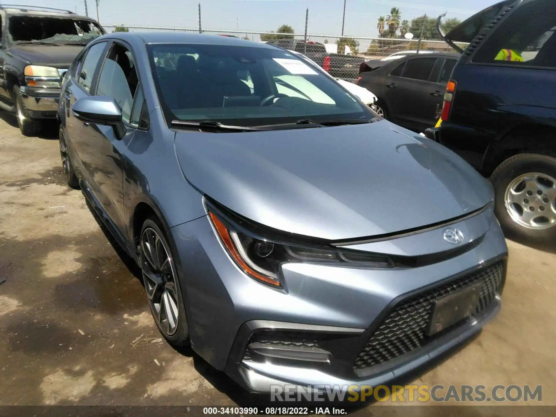 1 Photograph of a damaged car 5YFS4RCEXLP026754 TOYOTA COROLLA 2020