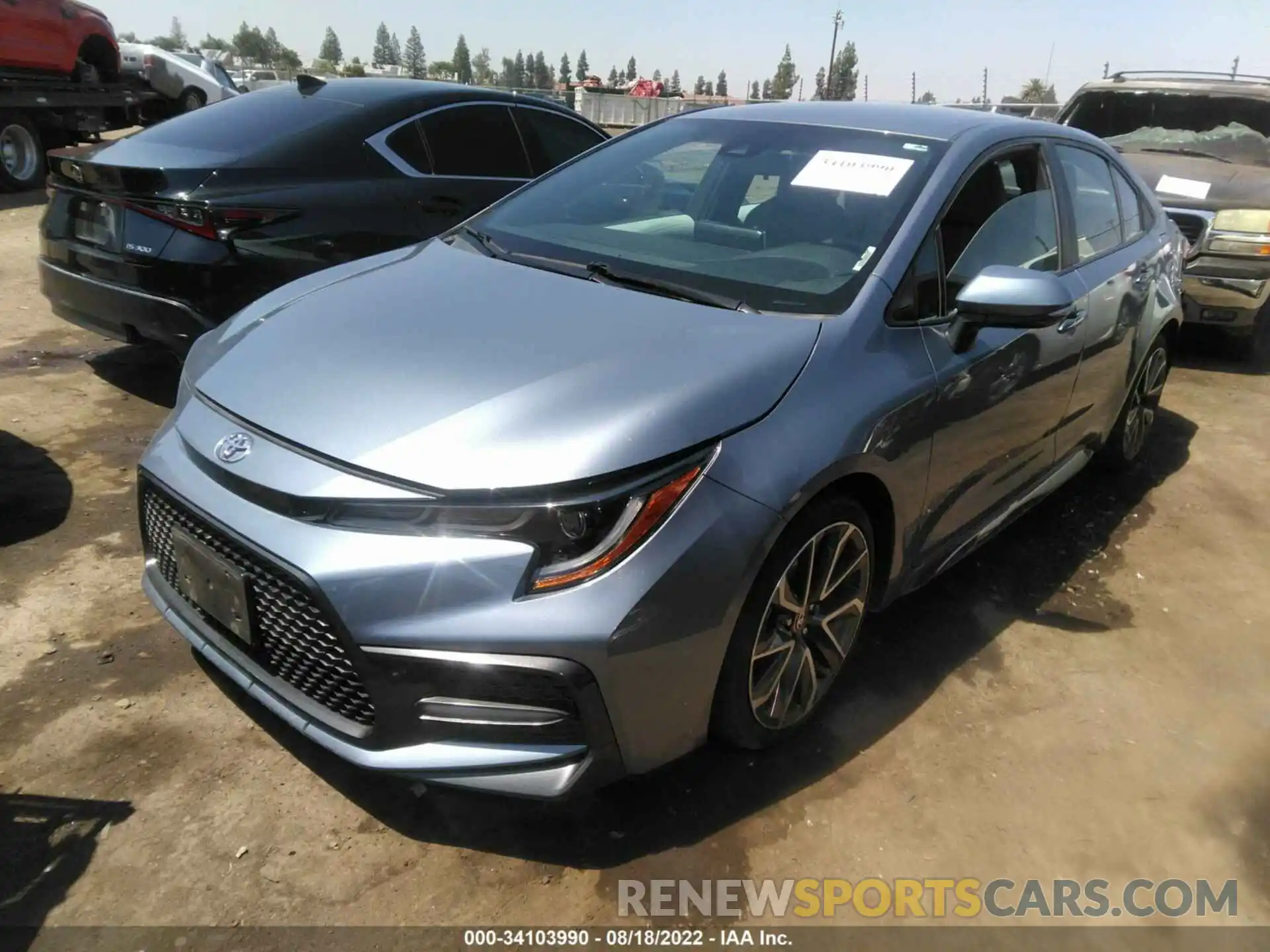 2 Photograph of a damaged car 5YFS4RCEXLP026754 TOYOTA COROLLA 2020