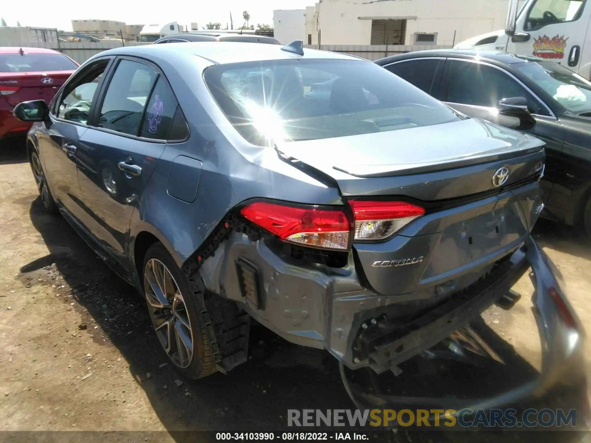 3 Photograph of a damaged car 5YFS4RCEXLP026754 TOYOTA COROLLA 2020