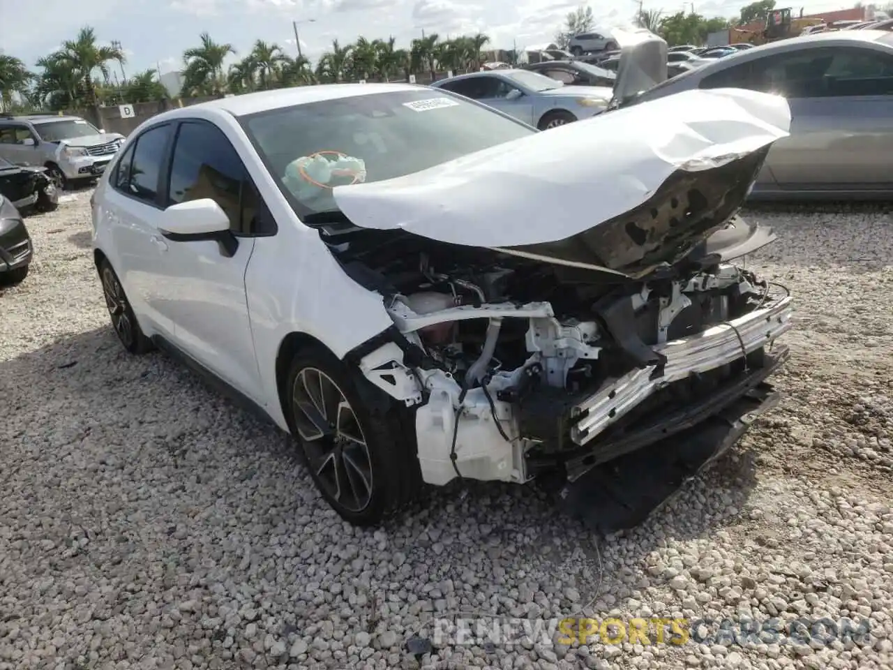 1 Photograph of a damaged car 5YFS4RCEXLP028584 TOYOTA COROLLA 2020