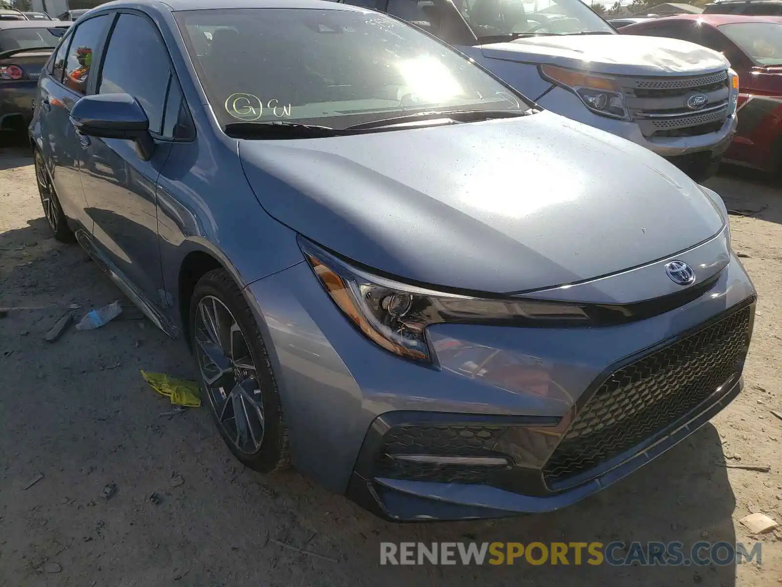 1 Photograph of a damaged car 5YFS4RCEXLP028813 TOYOTA COROLLA 2020